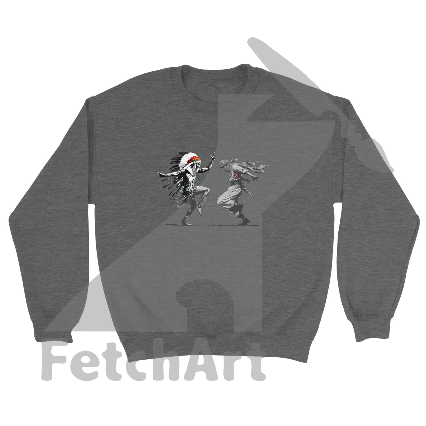 Classic Unisex Crewneck Sweatshirt-Freedom Dance - Fetch Art