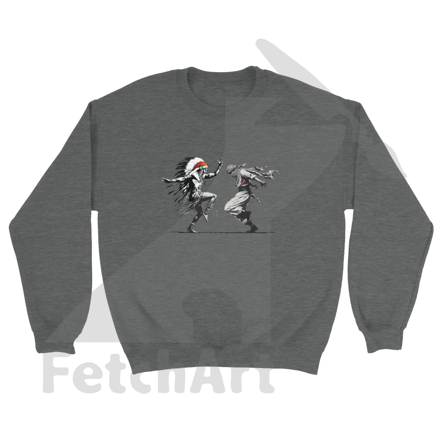 Classic Unisex Crewneck Sweatshirt-Freedom Dance - Fetch Art