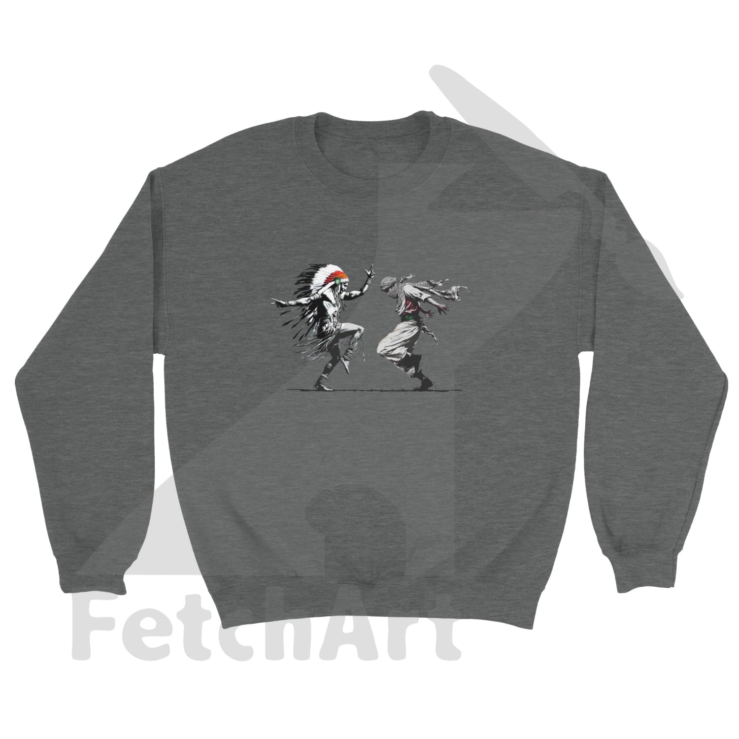 Classic Unisex Crewneck Sweatshirt-Freedom Dance - Fetch Art