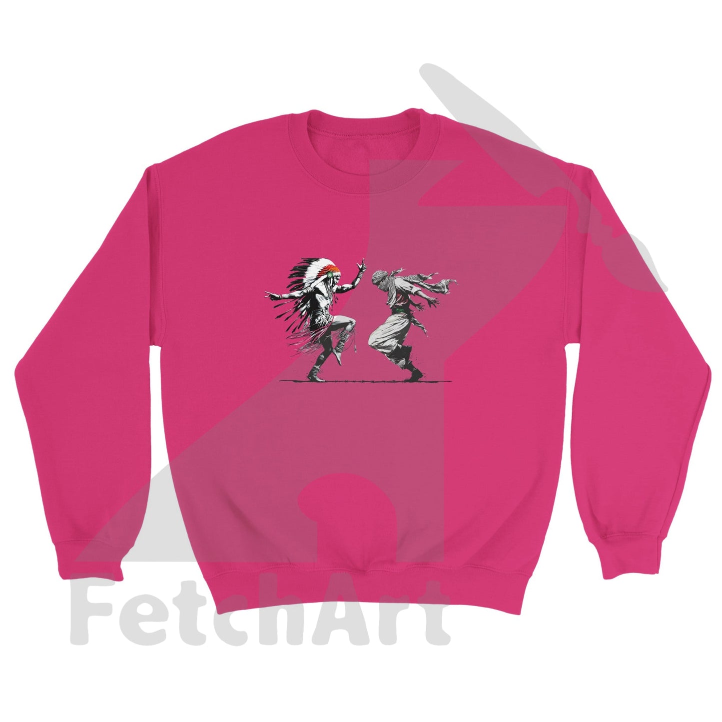 Classic Unisex Crewneck Sweatshirt-Freedom Dance - Fetch Art