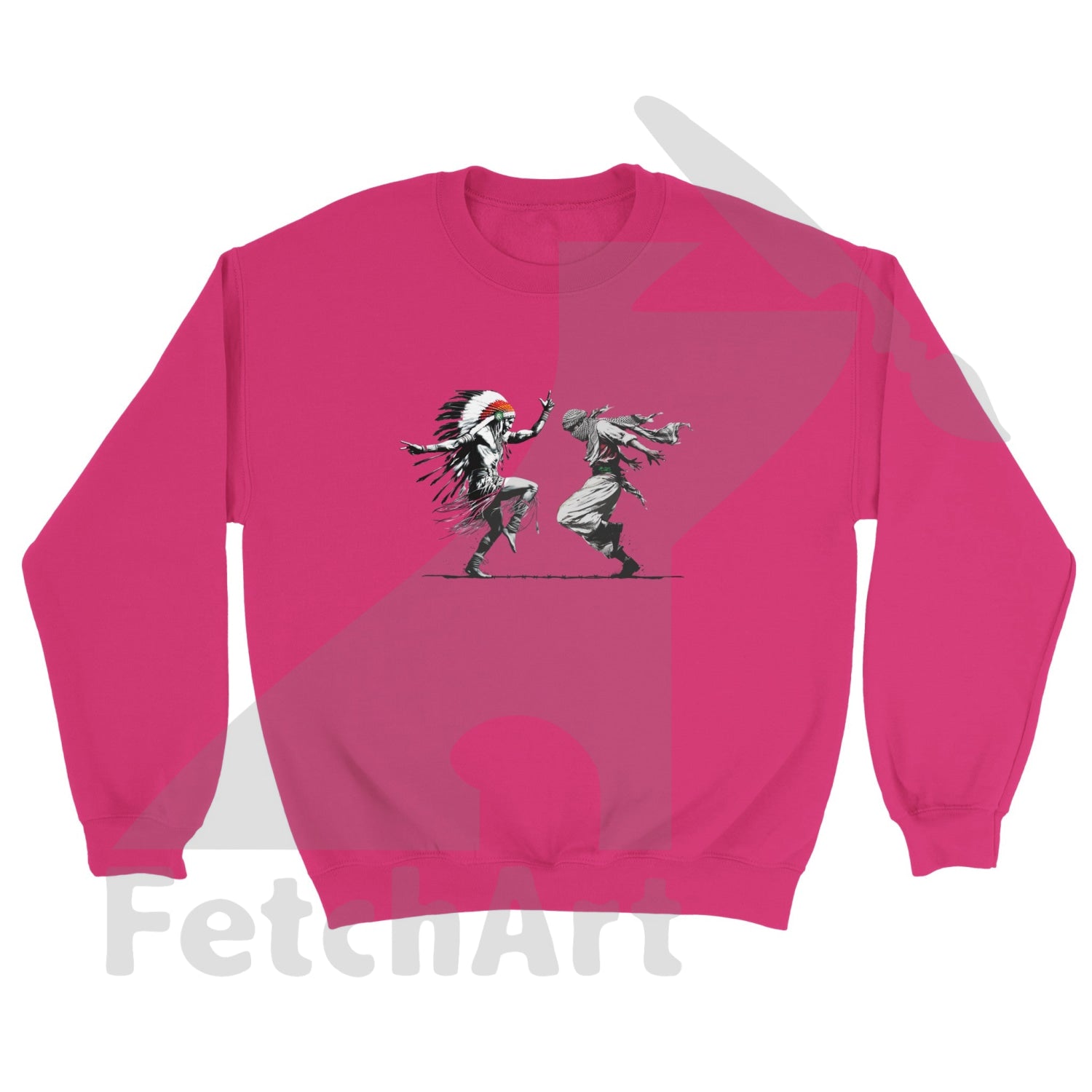 Classic Unisex Crewneck Sweatshirt-Freedom Dance - Fetch Art