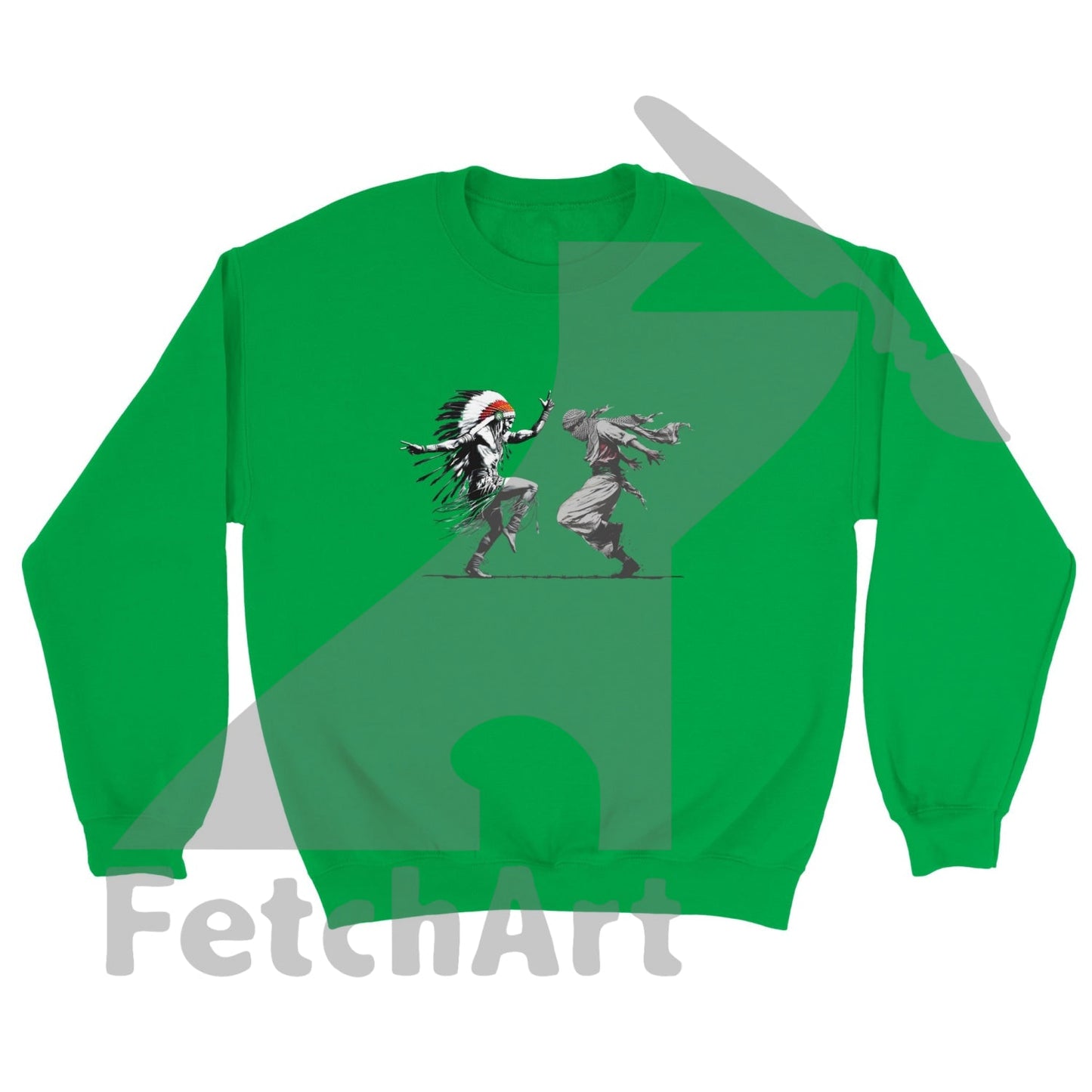 Classic Unisex Crewneck Sweatshirt-Freedom Dance - Fetch Art