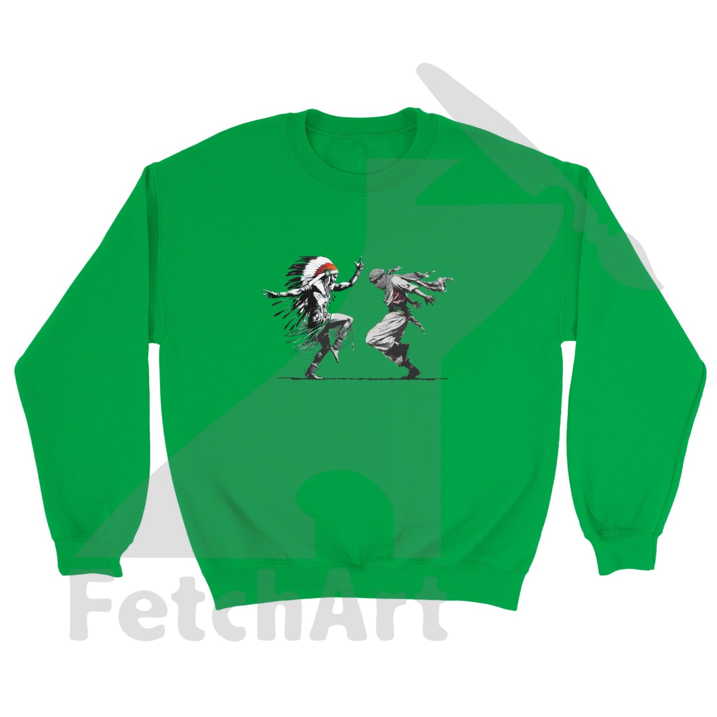Classic Unisex Crewneck Sweatshirt-Freedom Dance - Fetch Art