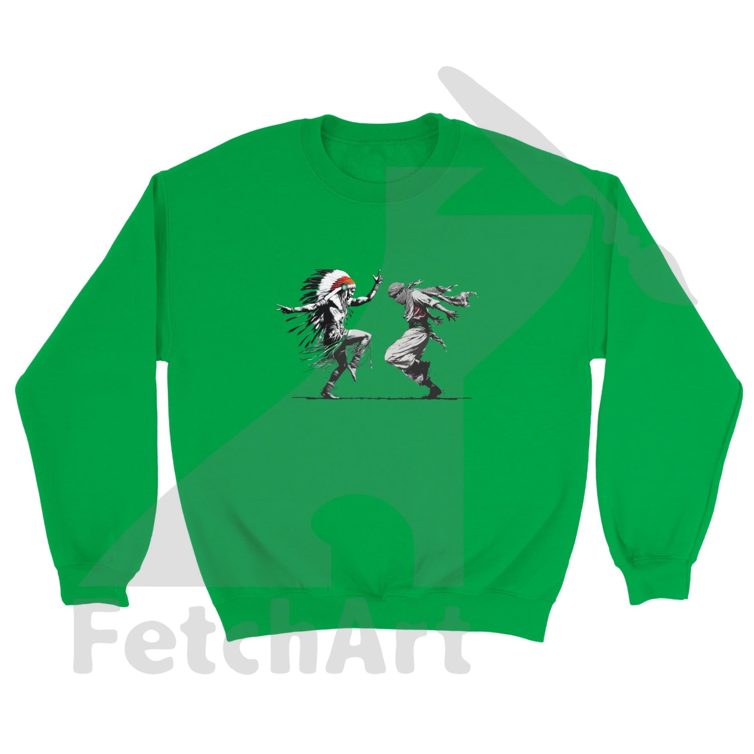 Classic Unisex Crewneck Sweatshirt-Freedom Dance - Fetch Art