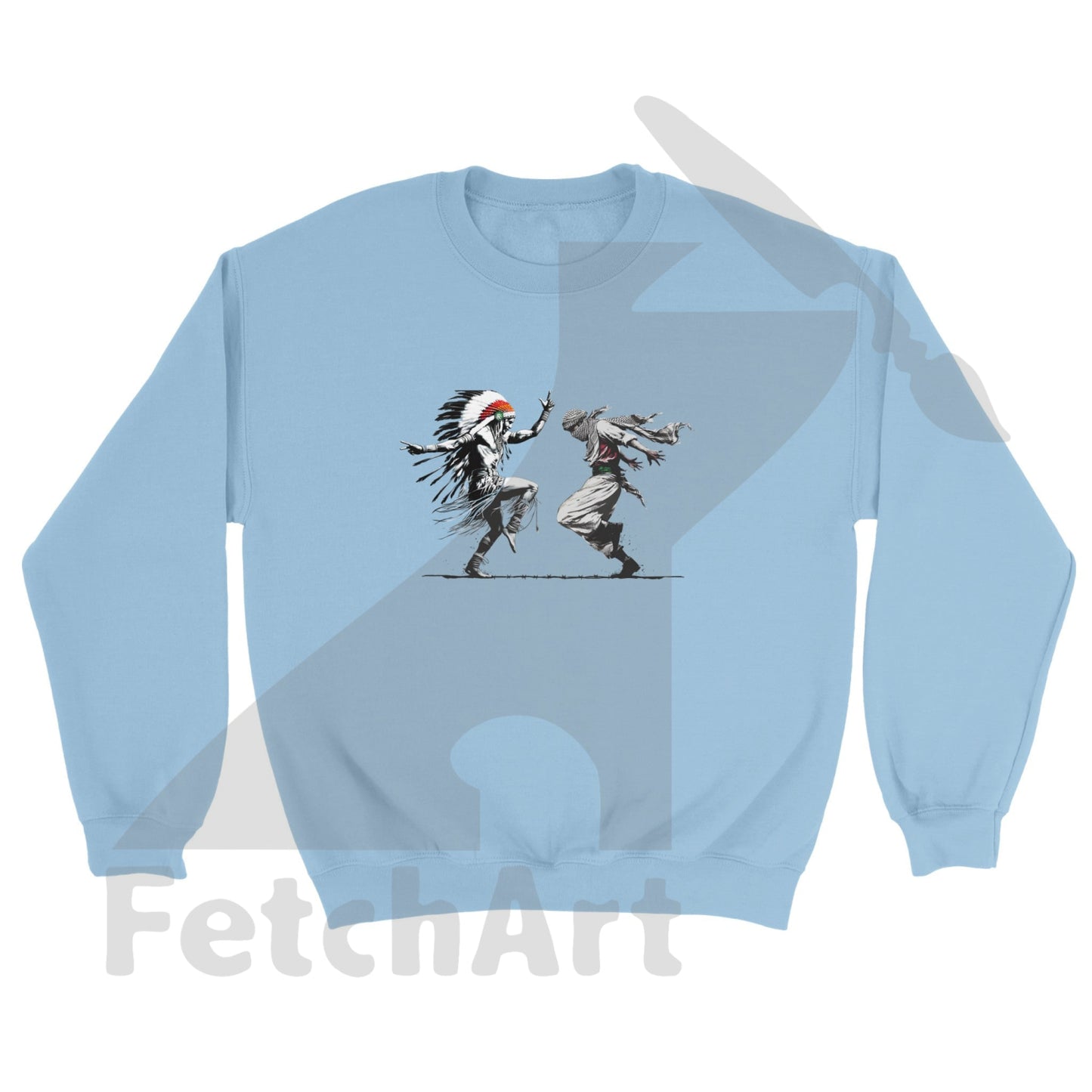 Classic Unisex Crewneck Sweatshirt-Freedom Dance - Fetch Art