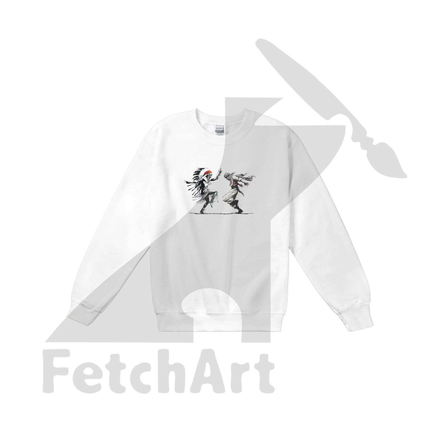 Classic Unisex Crewneck Sweatshirt-Freedom Dance - Fetch Art