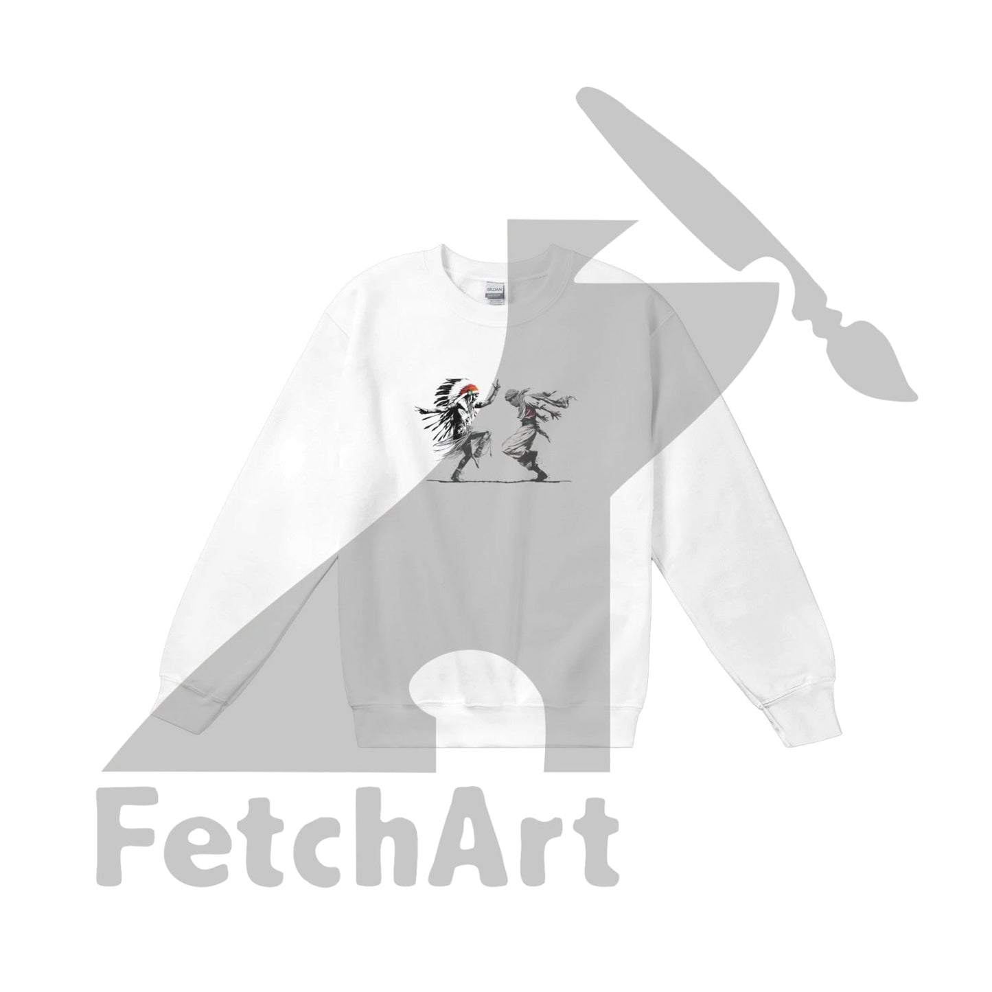 Classic Unisex Crewneck Sweatshirt-Freedom Dance - Fetch Art