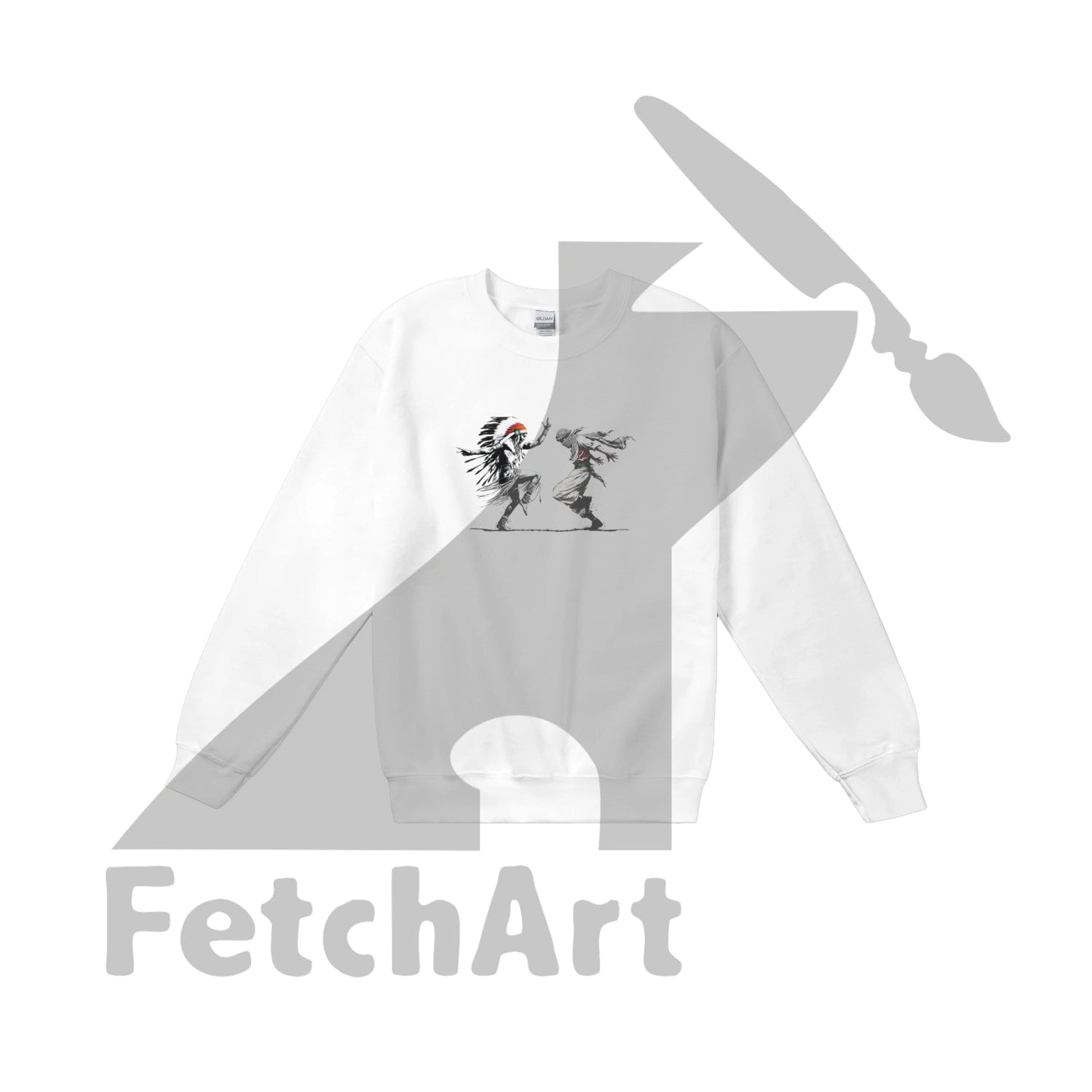 Classic Unisex Crewneck Sweatshirt-Freedom Dance - Fetch Art