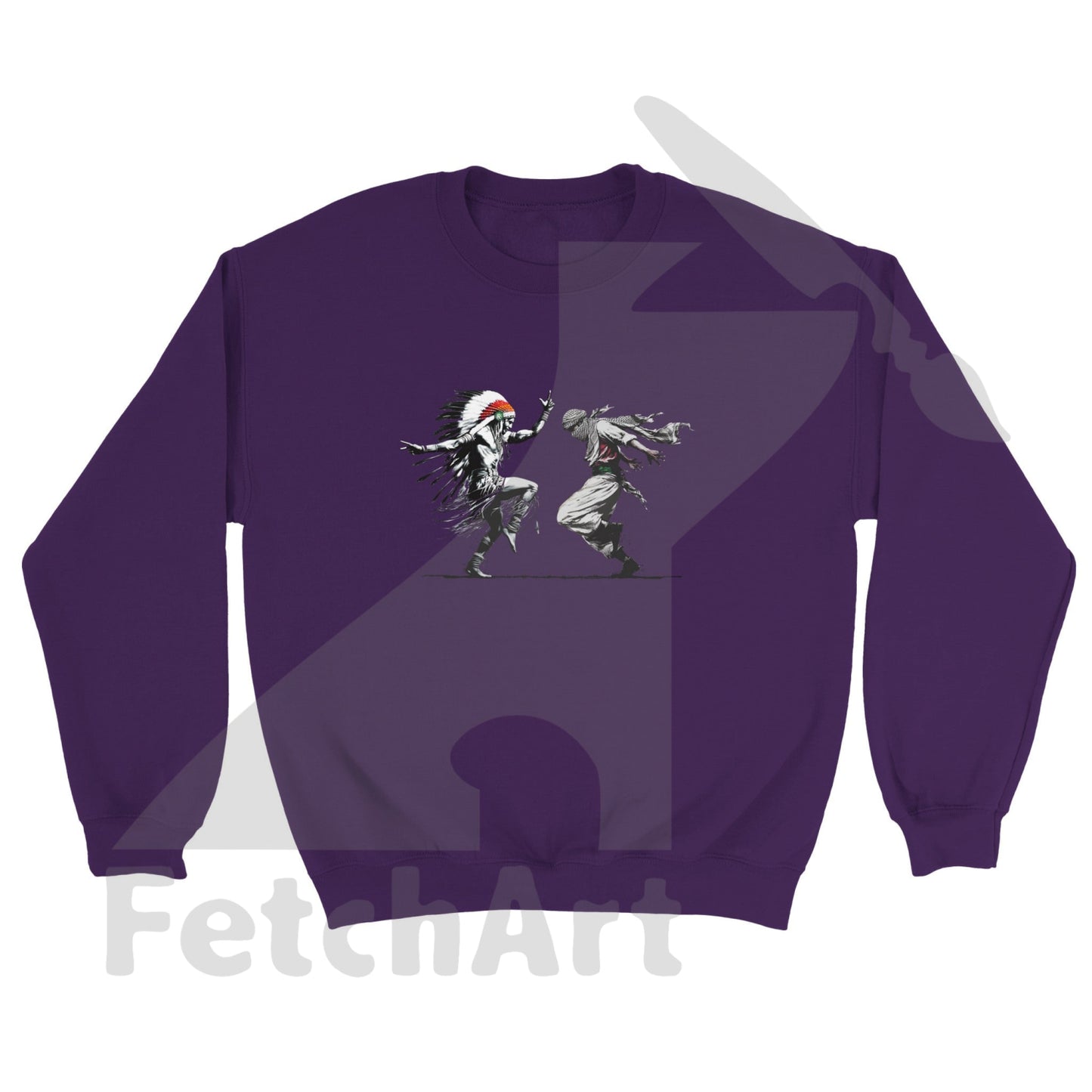 Classic Unisex Crewneck Sweatshirt-Freedom Dance - Fetch Art
