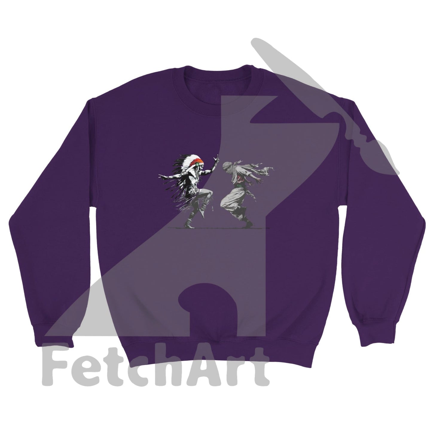 Classic Unisex Crewneck Sweatshirt-Freedom Dance - Fetch Art