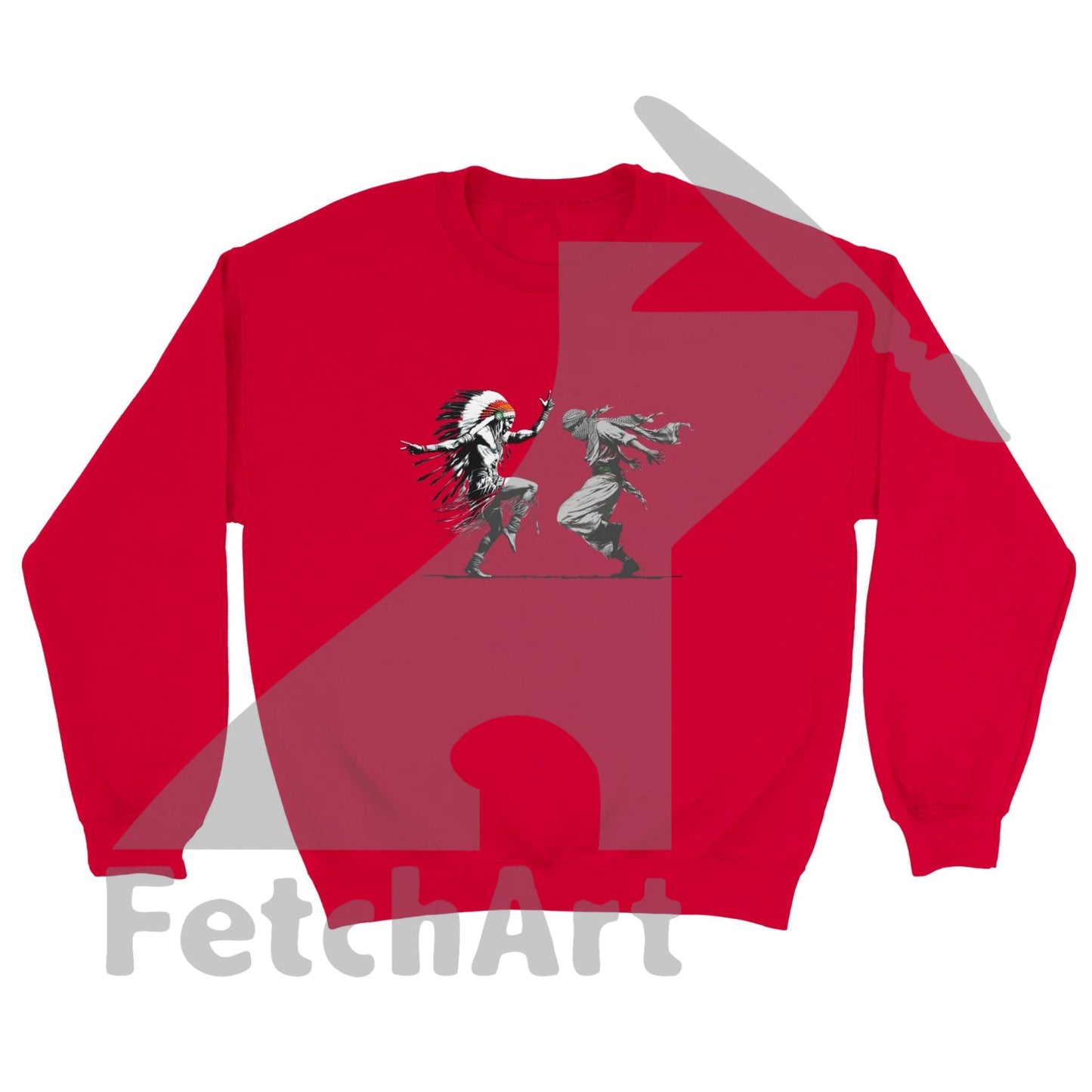 Classic Unisex Crewneck Sweatshirt-Freedom Dance - Fetch Art