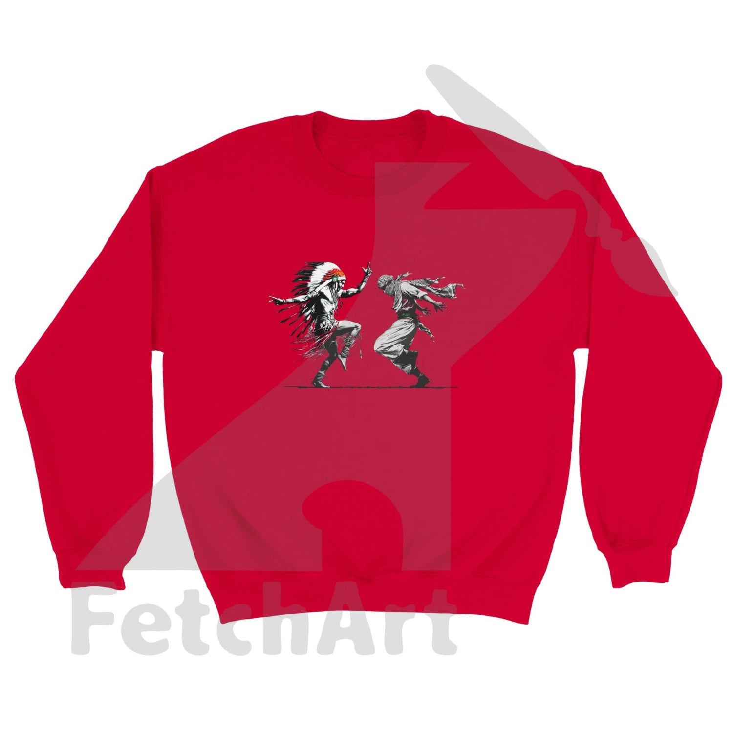 Classic Unisex Crewneck Sweatshirt-Freedom Dance - Fetch Art