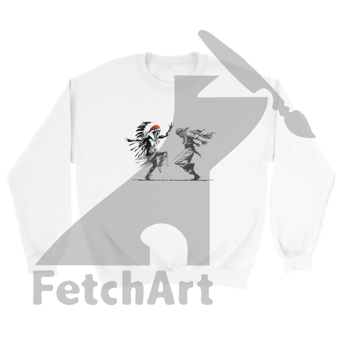Classic Unisex Crewneck Sweatshirt-Freedom Dance - Fetch Art
