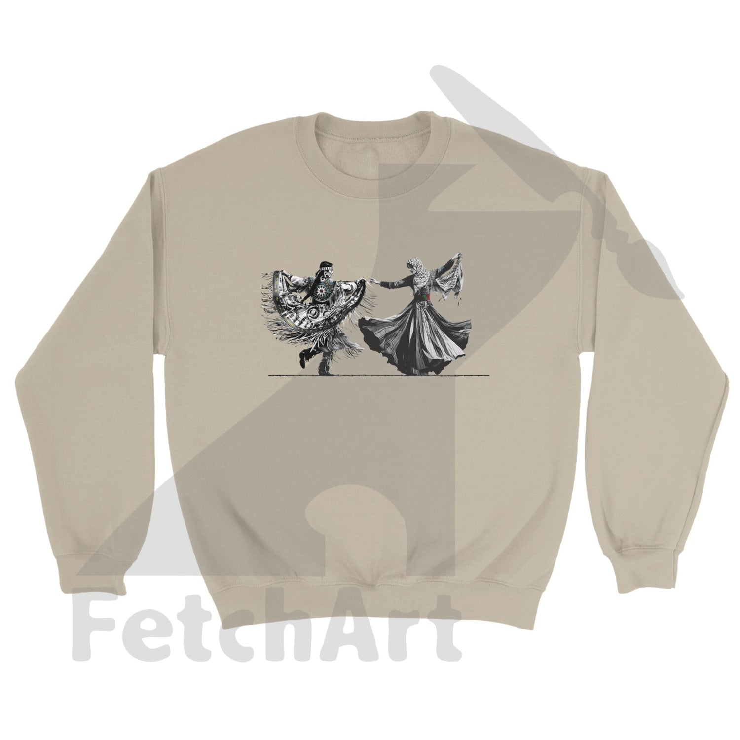 Classic Unisex Crewneck Sweatshirt-women-Freedom Dance - Fetch Art
