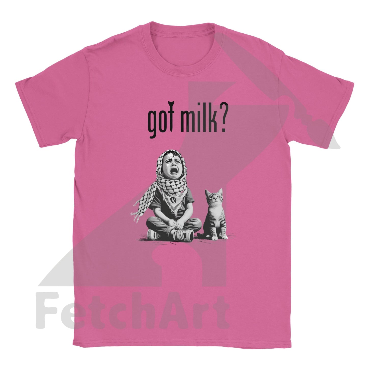 Classic Unisex Crewneck T Shirt-Got Milk Azalea / S Digital Prints