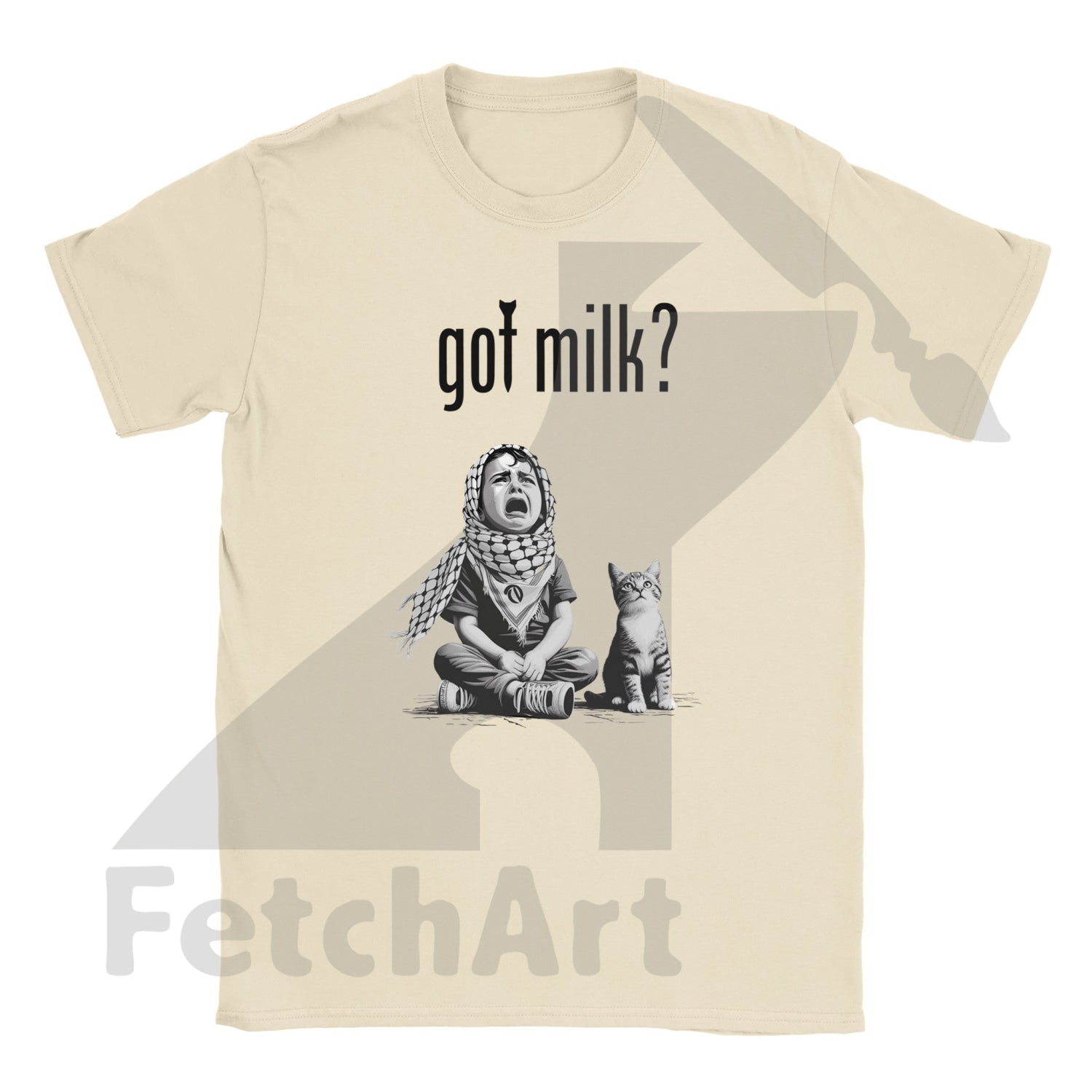 Classic Unisex Crewneck T Shirt-Got Milk Natural / S Digital Prints