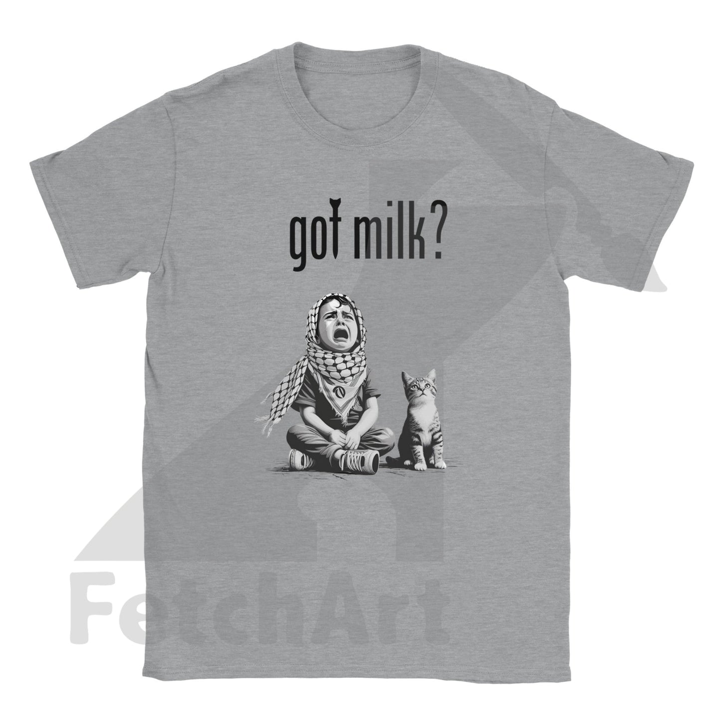 Classic Unisex Crewneck T Shirt-Got Milk Sports Grey / S Digital Prints