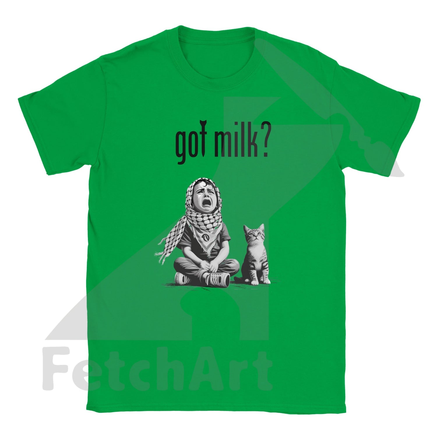 Classic Unisex Crewneck T Shirt-Got Milk Irish Green / S Digital Prints