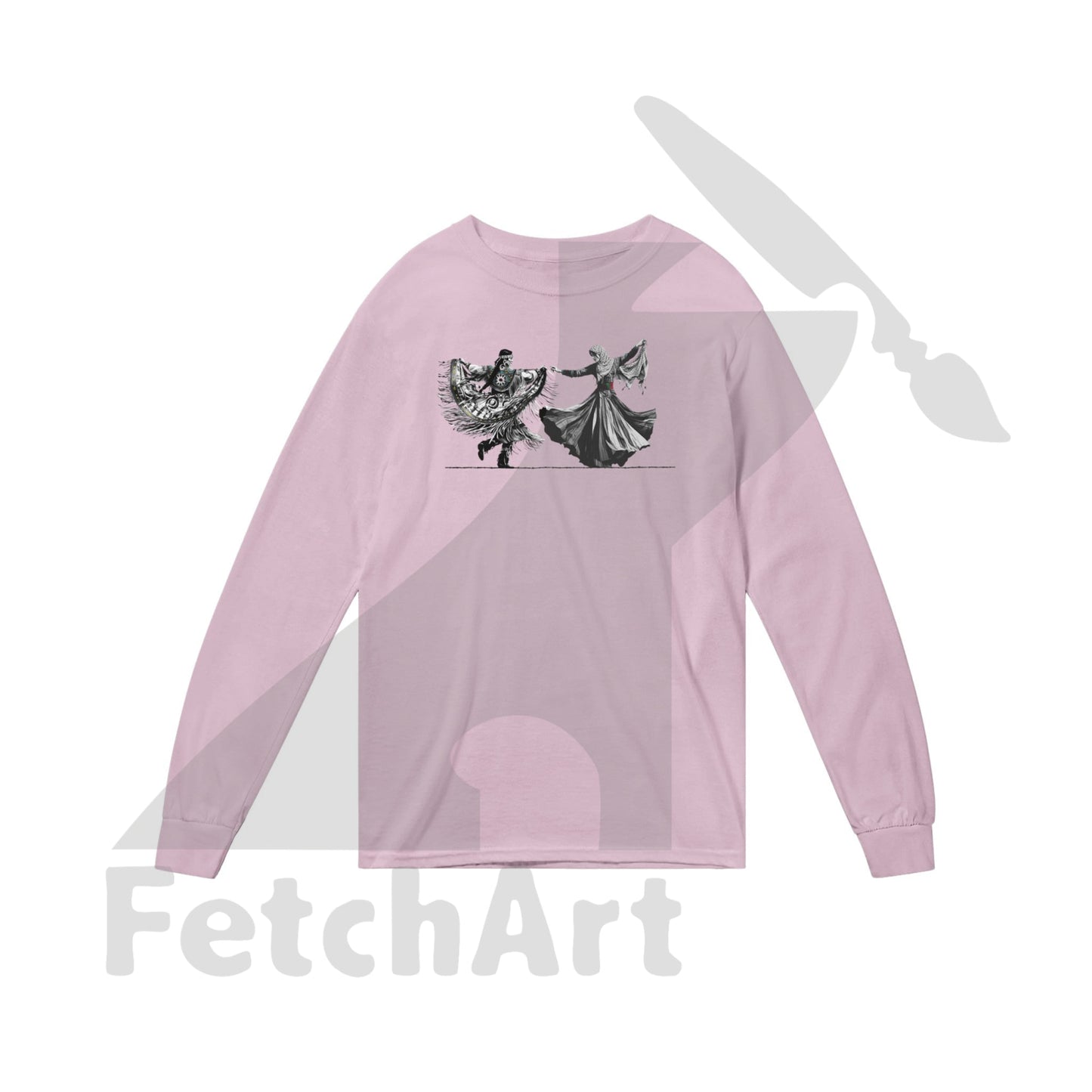 Classic Unisex Longsleeve T-shirt, Women's Freedom Dance - Fetch Art