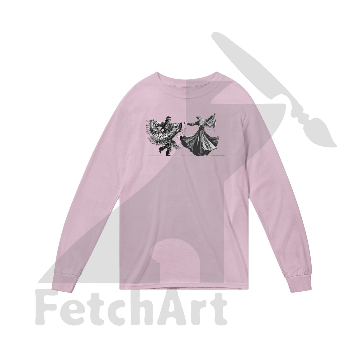 Classic Unisex Longsleeve T-shirt, Women's Freedom Dance - Fetch Art