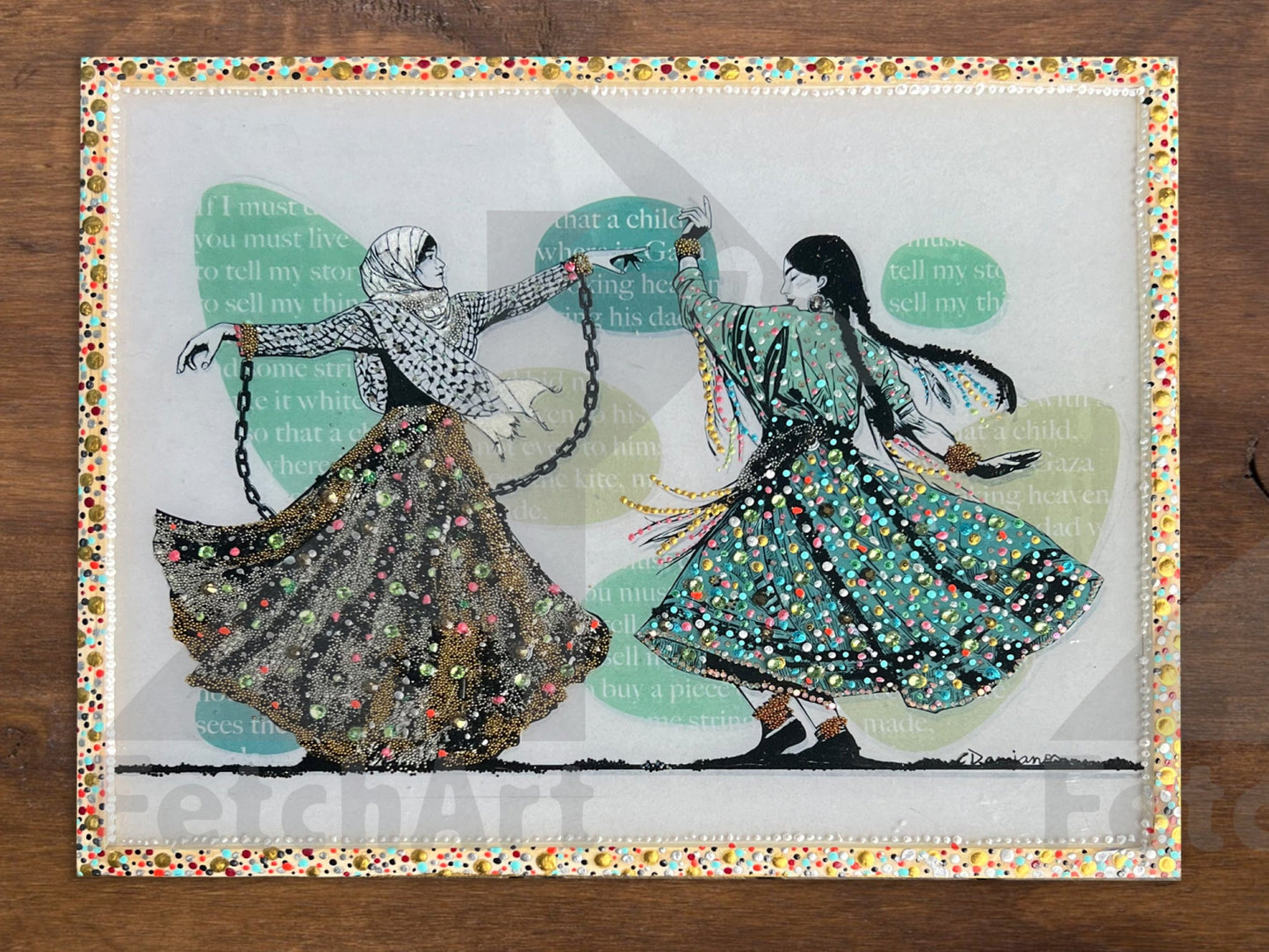 Freedom Dance: Handcrafted Multi Medium Wall Art - Fetch Art