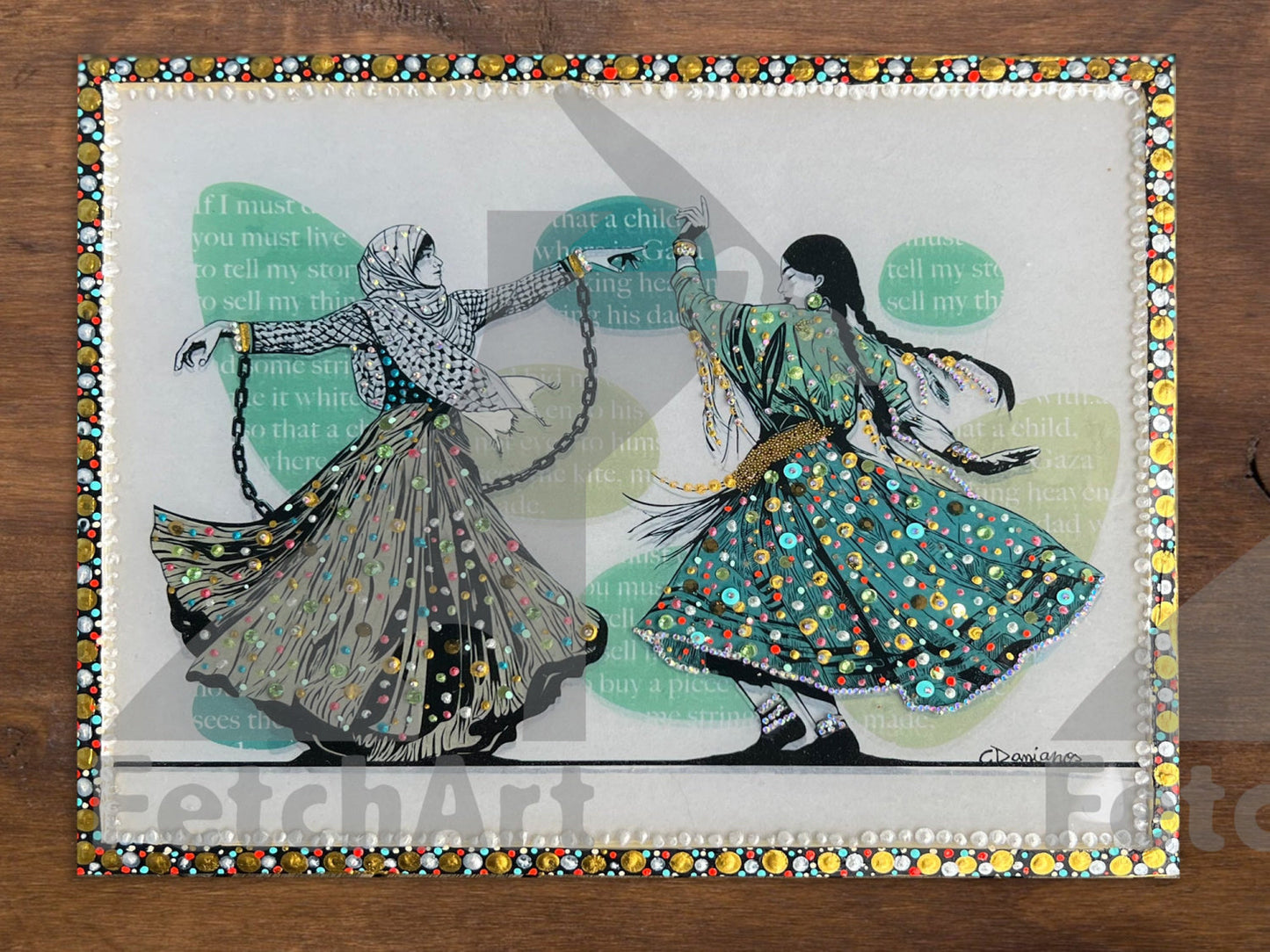 Freedom Dance: Handcrafted Multi Medium Wall Art - Fetch Art