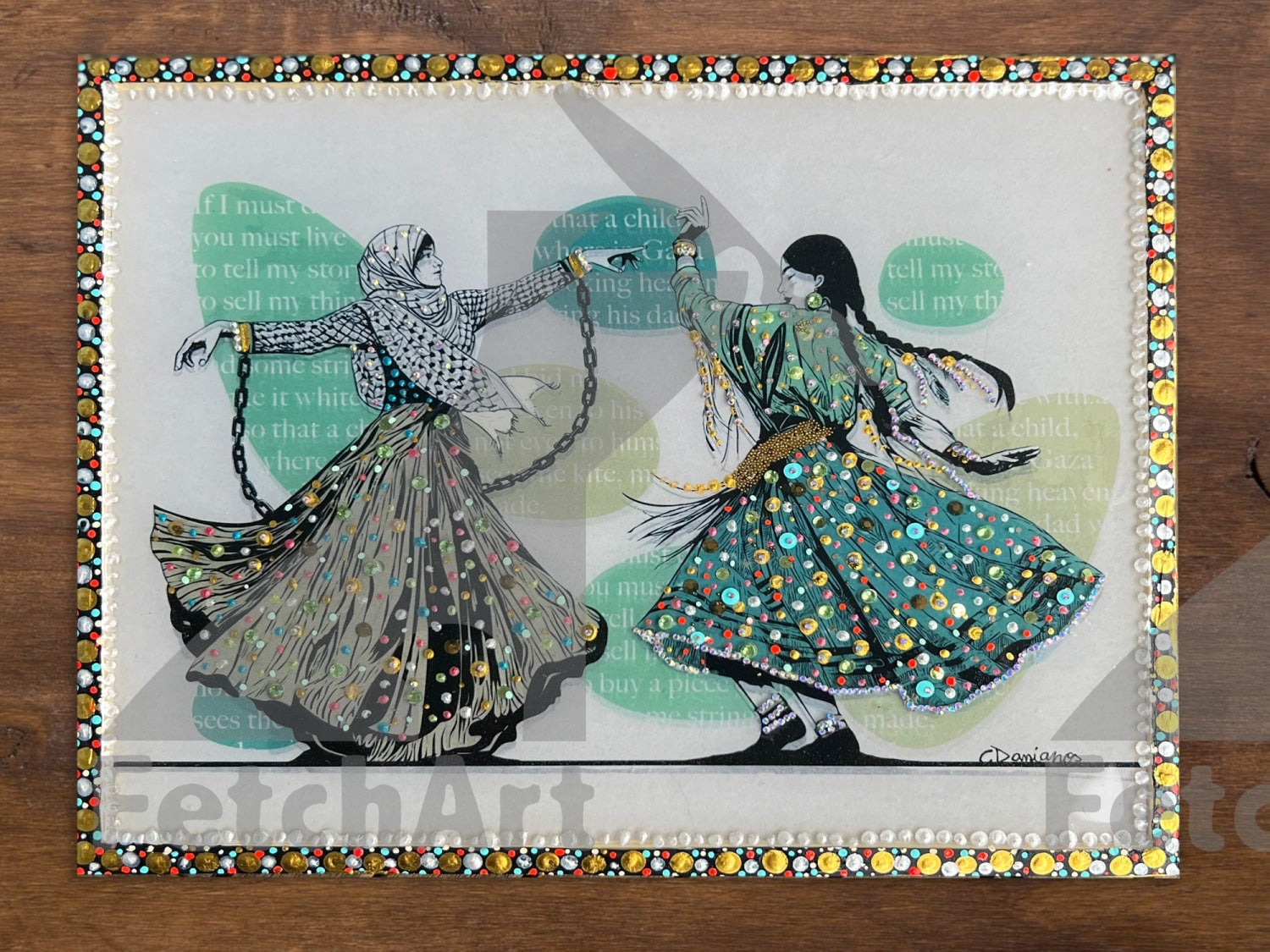 Freedom Dance: Handcrafted Multi Medium Wall Art - Fetch Art