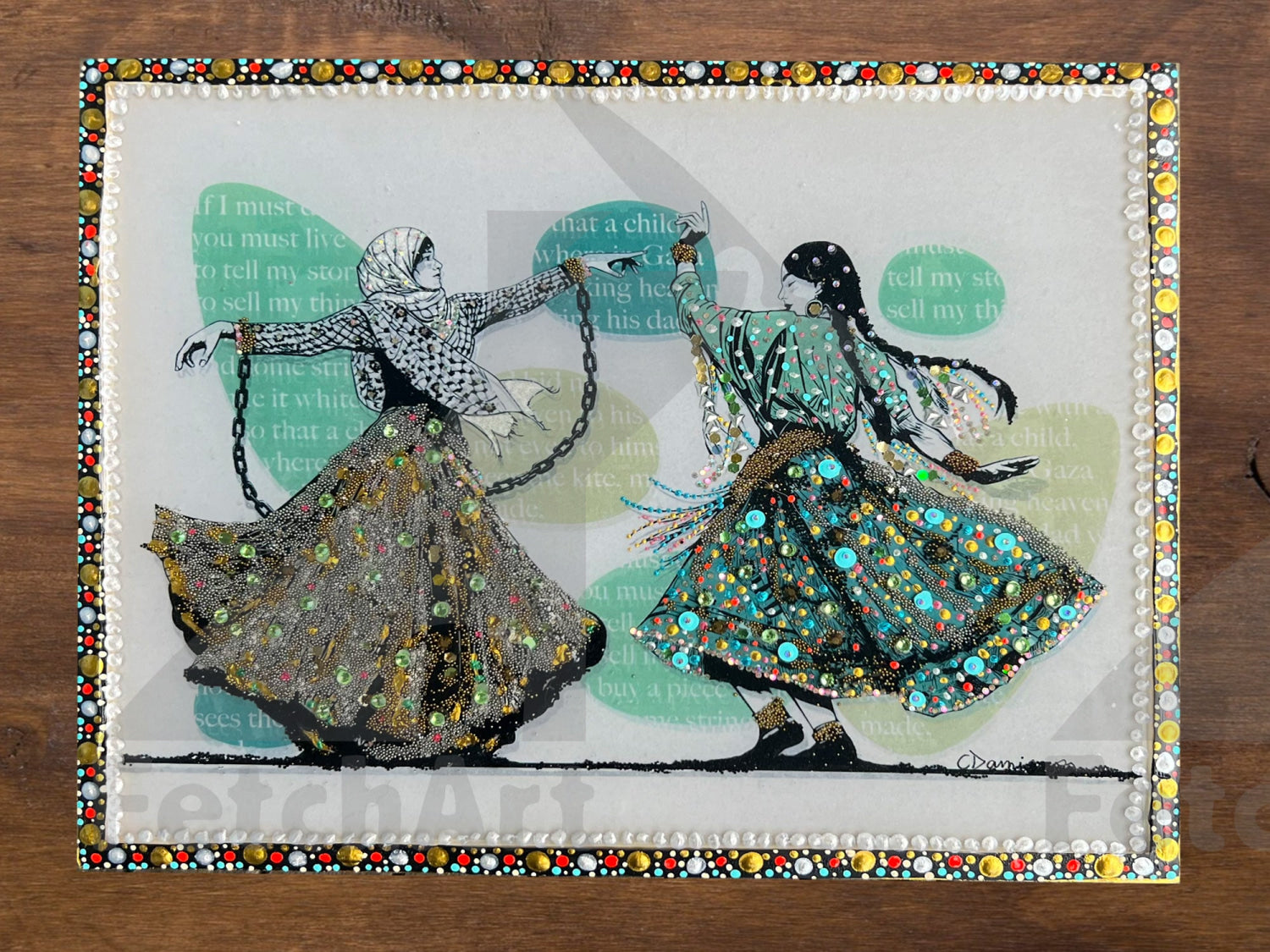 Freedom Dance: Handcrafted Multi Medium Wall Art - Fetch Art