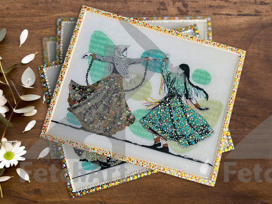 Freedom Dance: Handcrafted Multi Medium Wall Art - Fetch Art