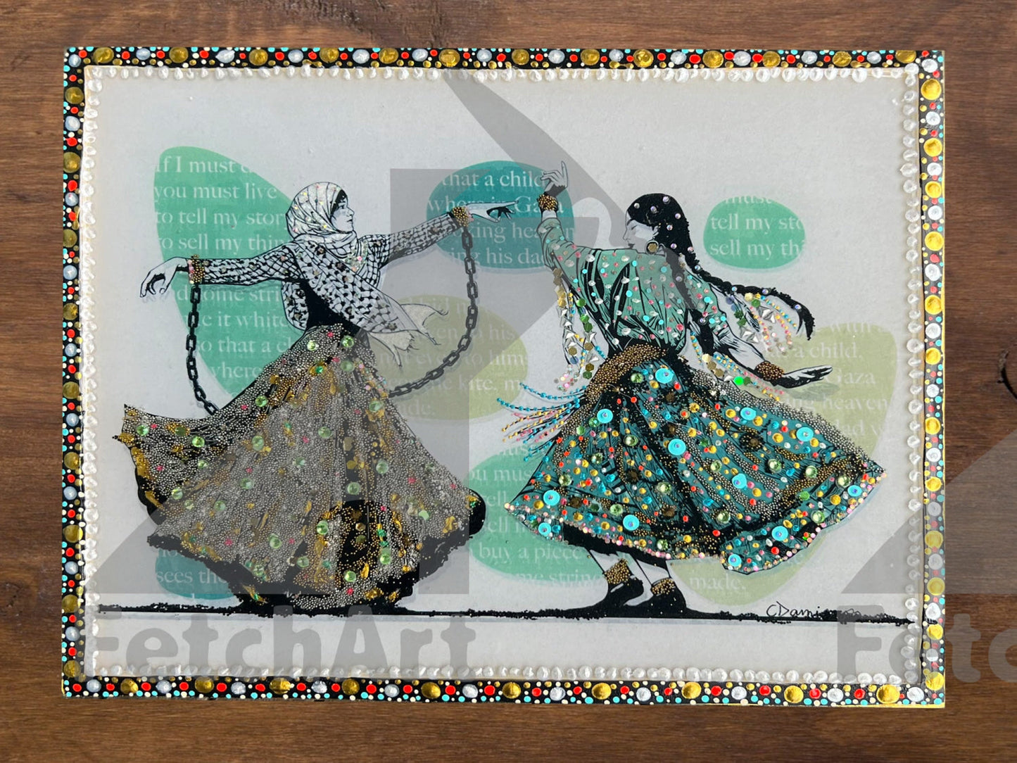 Freedom Dance: Handcrafted Multi Medium Wall Art - Fetch Art