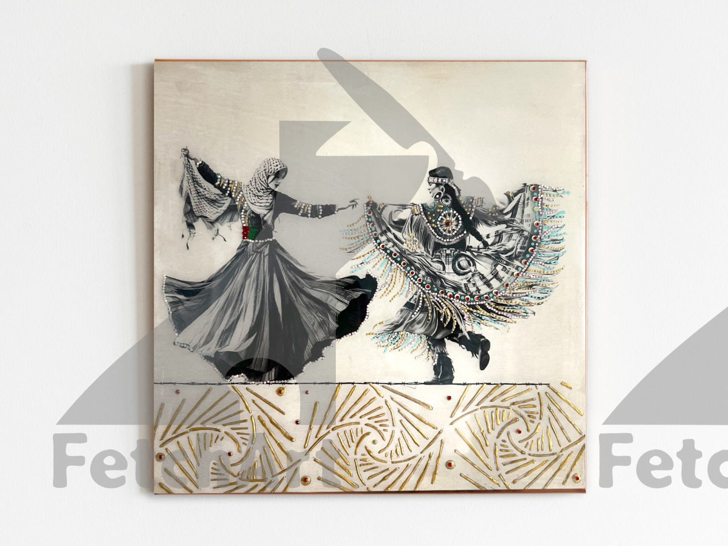 Freedom Dance: Original Paintings with Resin and Mixed Medium - Fetch Art