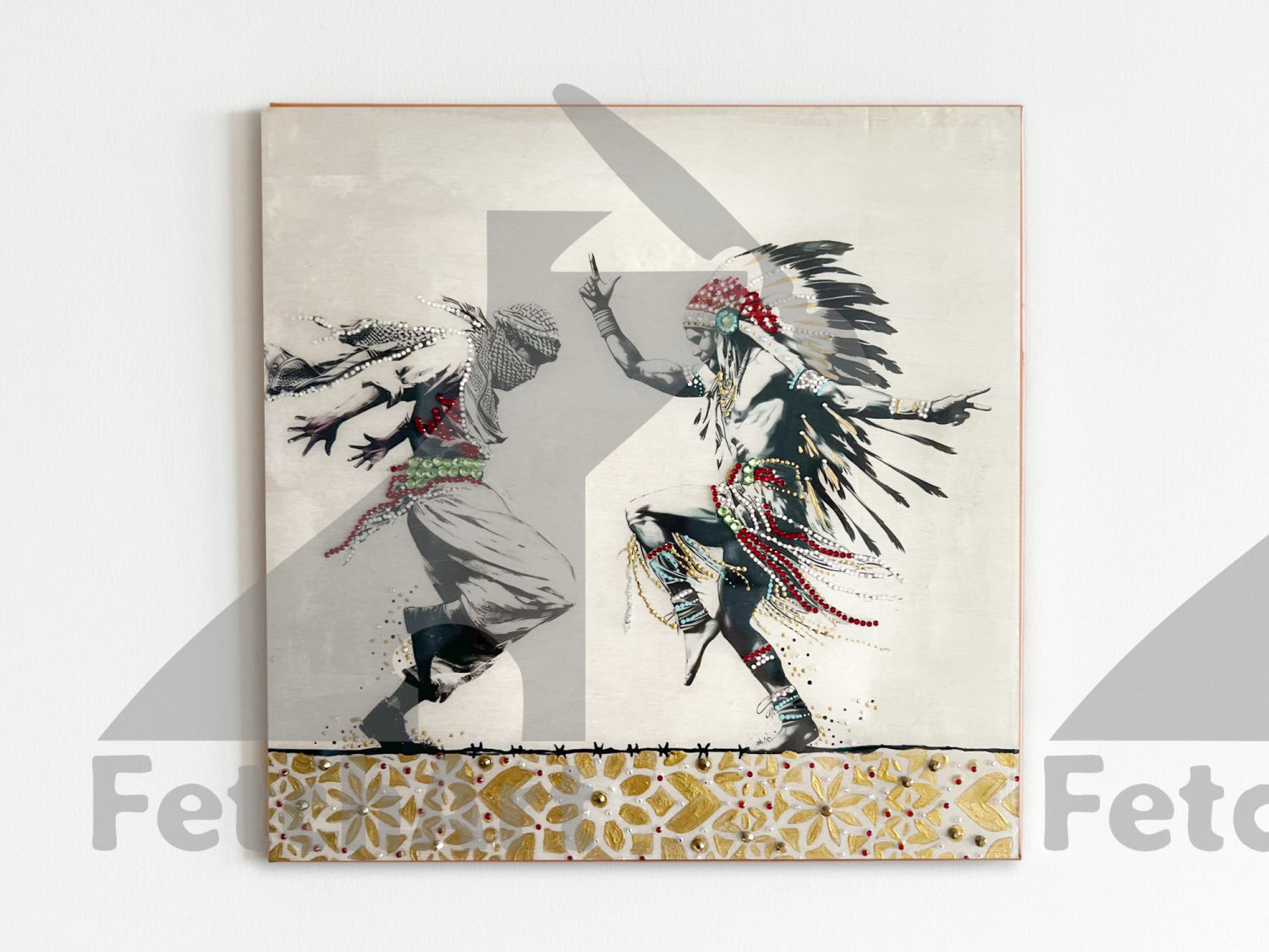 Freedom Dance: Original Paintings with Resin and Mixed Medium - Fetch Art