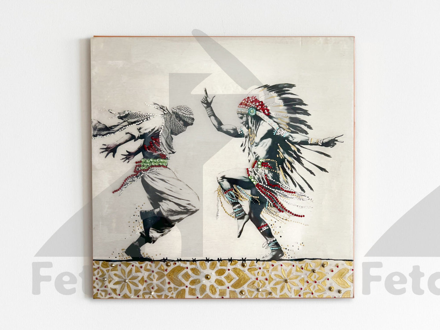 Freedom Dance: Original Paintings with Resin and Mixed Medium - Fetch Art