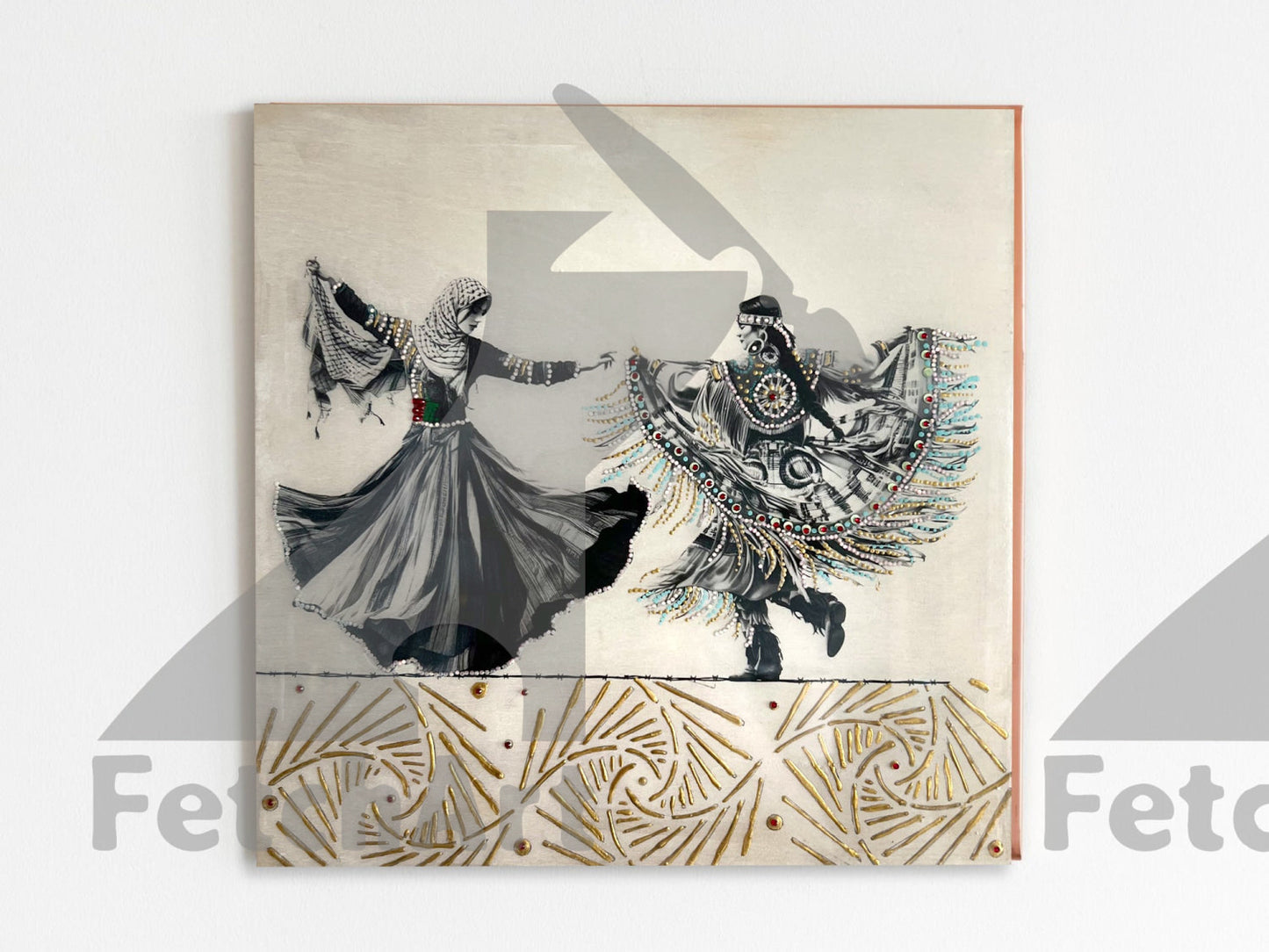 Freedom Dance: Original Paintings with Resin and Mixed Medium - Fetch Art