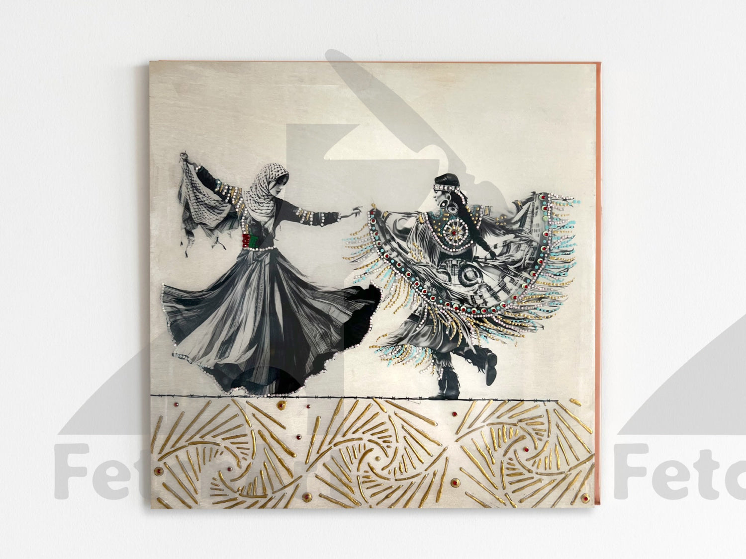 Freedom Dance: Original Paintings with Resin and Mixed Medium - Fetch Art