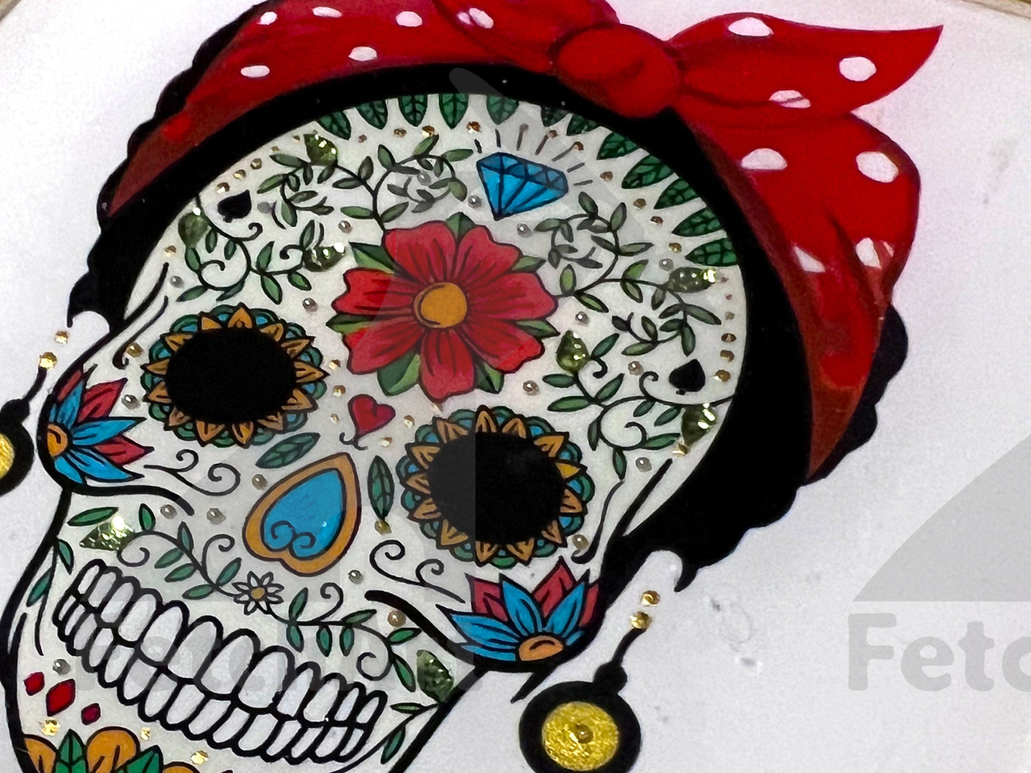 Acrylic Painting with Day of the Dead (Día de Muertos) Inspired by Frida Kahlo
