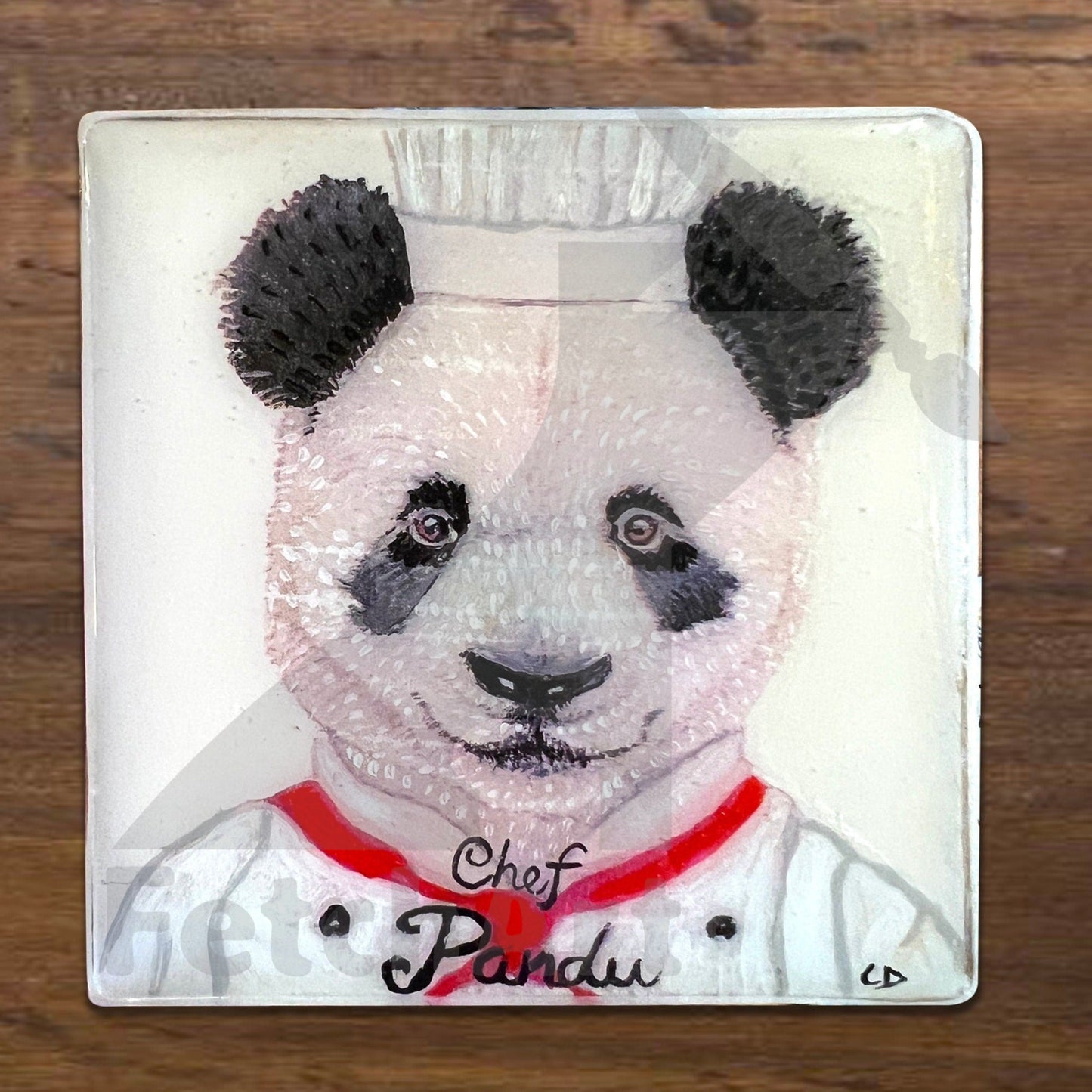 Ceramic Panda Coaster