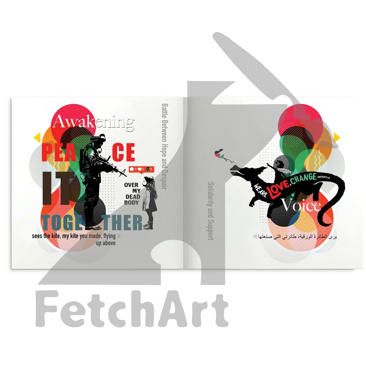 Hardcover Art Book From Fetch Art: Colours Of Resilience Print Material