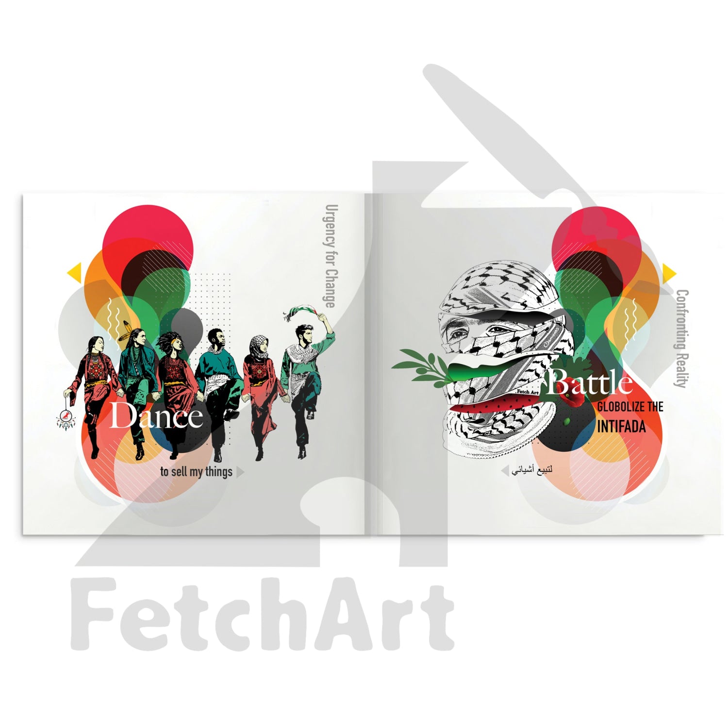 Hardcover Art Book From Fetch Art: Colours Of Resilience Print Material