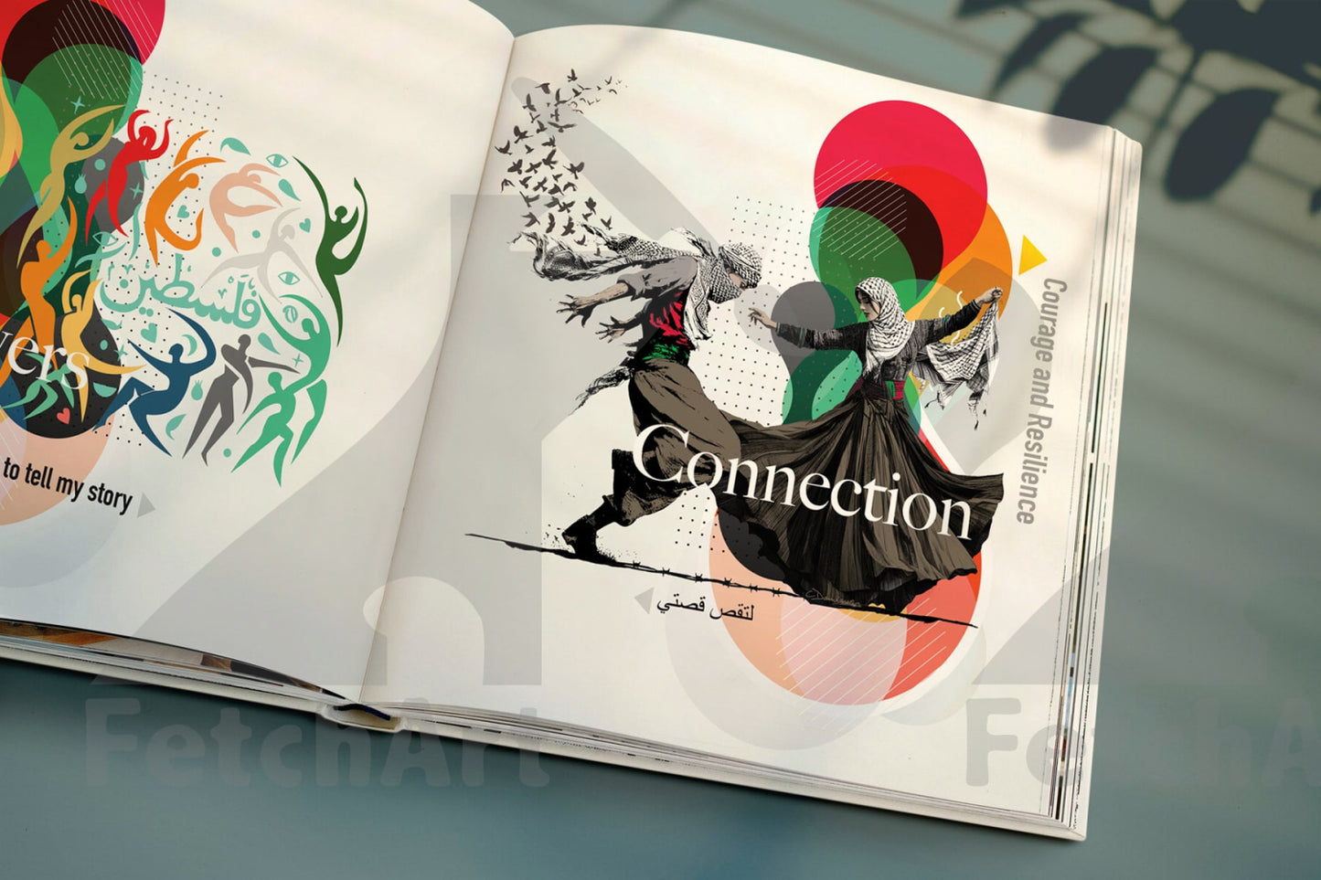 Hardcover Art Book From Fetch Art: Colours Of Resilience Print Material