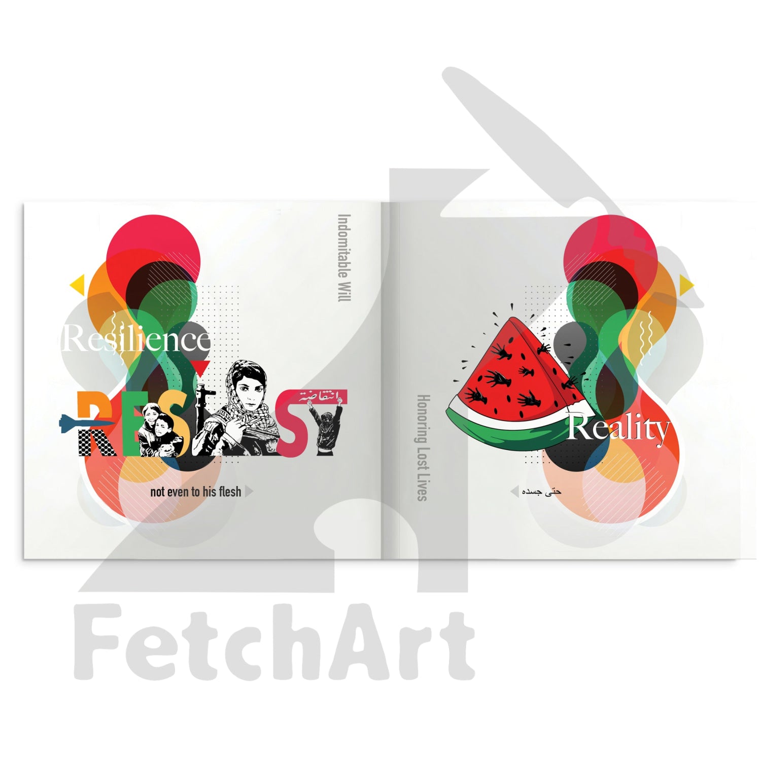 Hardcover Art Book From Fetch Art: Colours Of Resilience Print Material