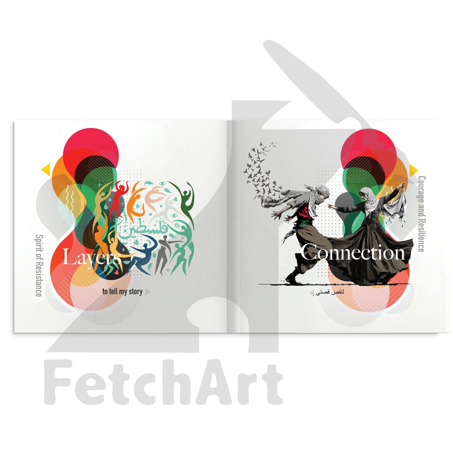 Hardcover Art Book From Fetch Art: Colours Of Resilience Print Material