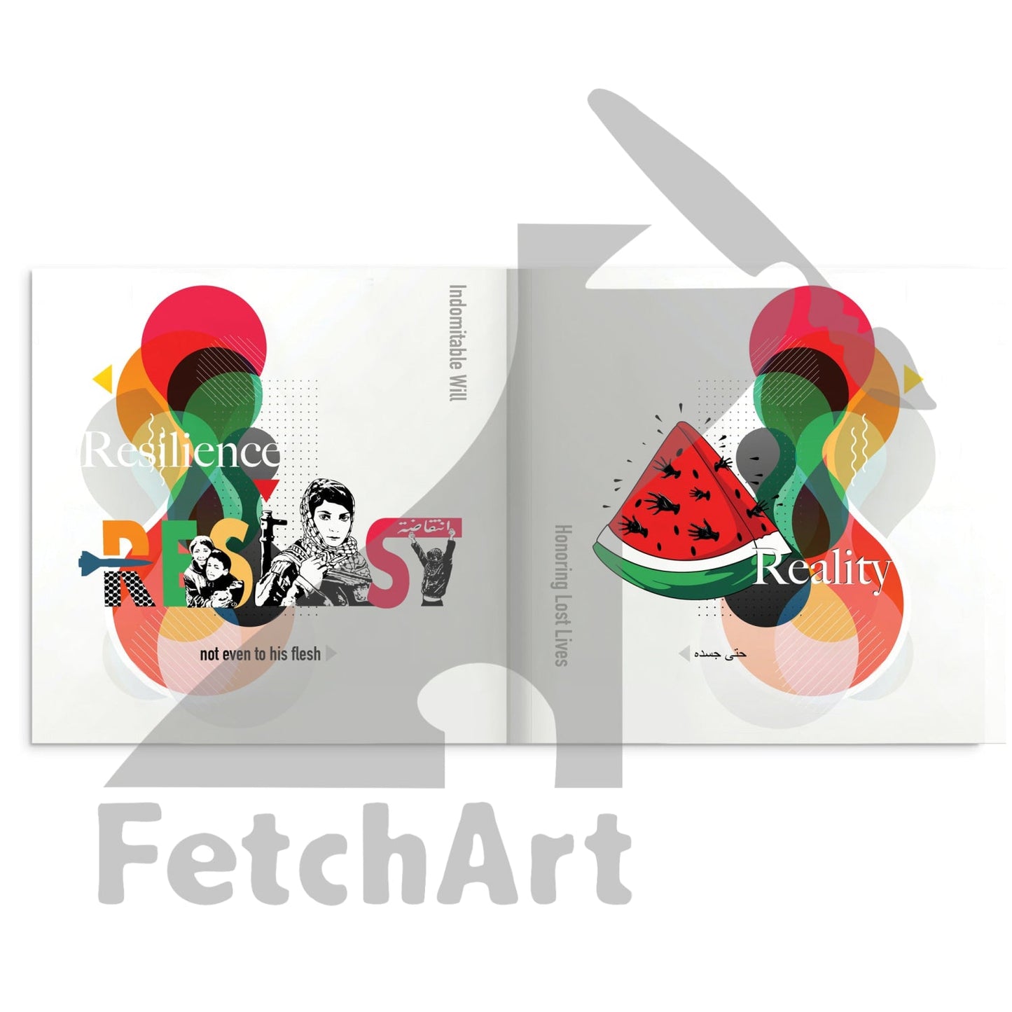 Hardcover Art Book From Fetch Art: Colours Of Resilience Print Material