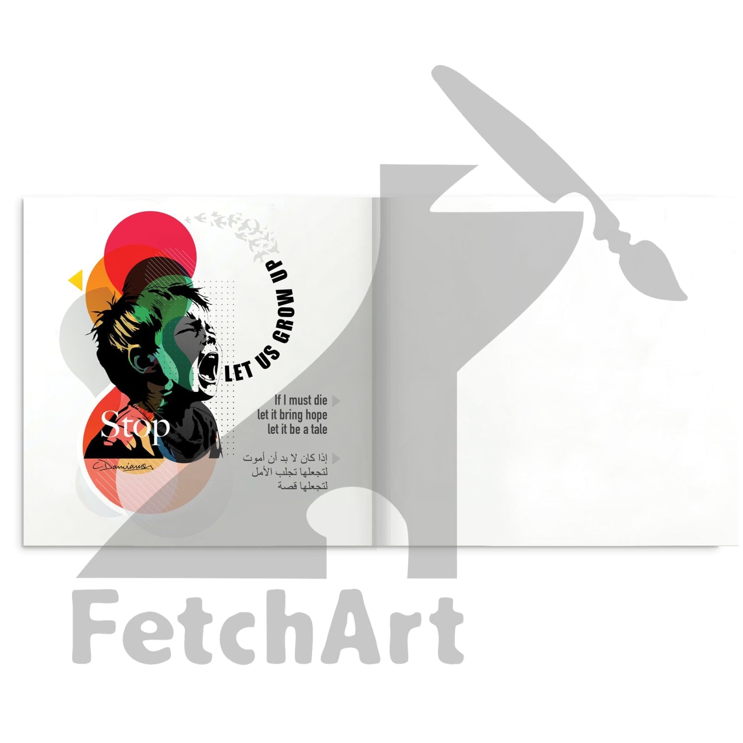 Hardcover Art Book From Fetch Art: Colours Of Resilience Print Material