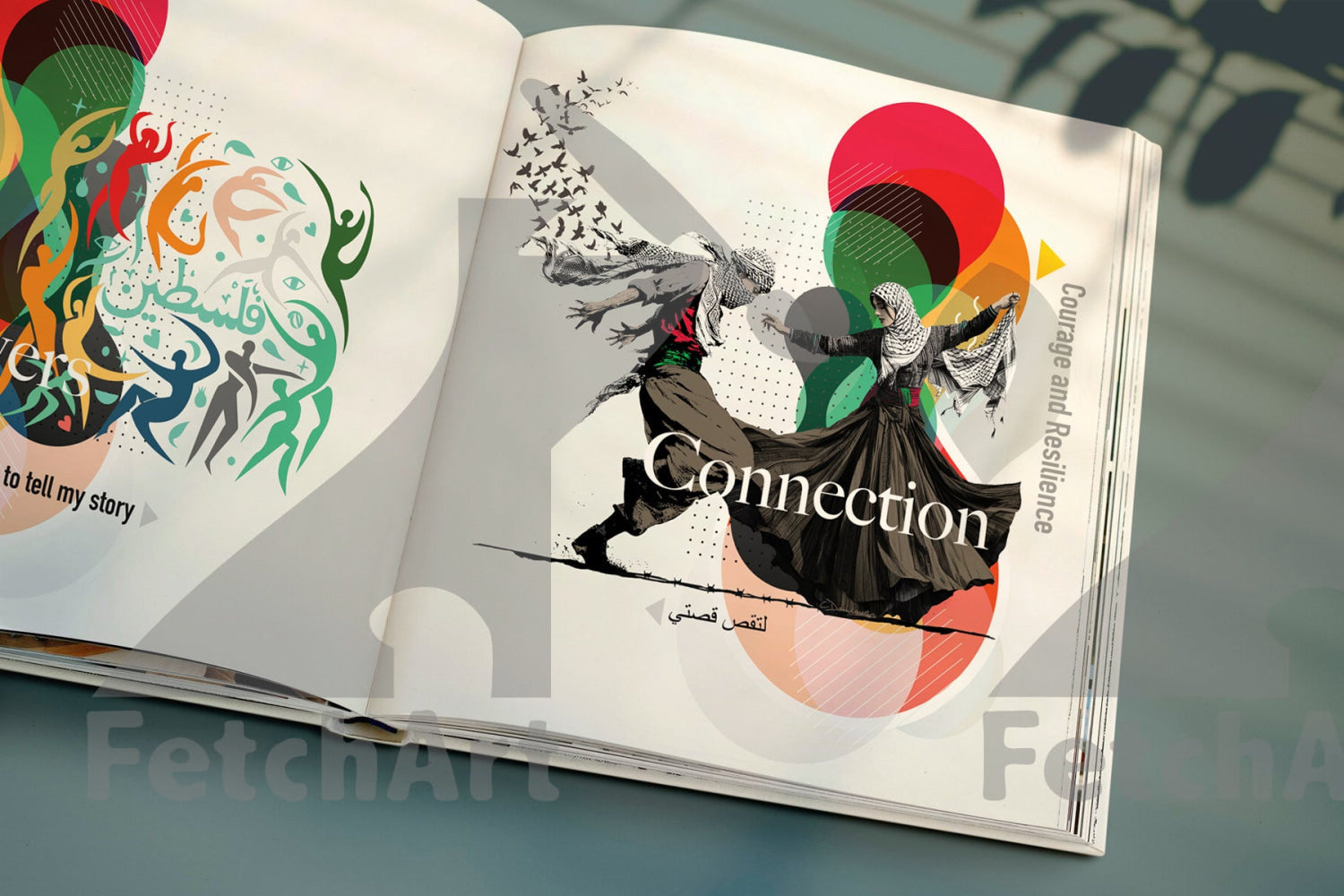 Hardcover Art Book From Fetch Art: Colours Of Resilience Print Material