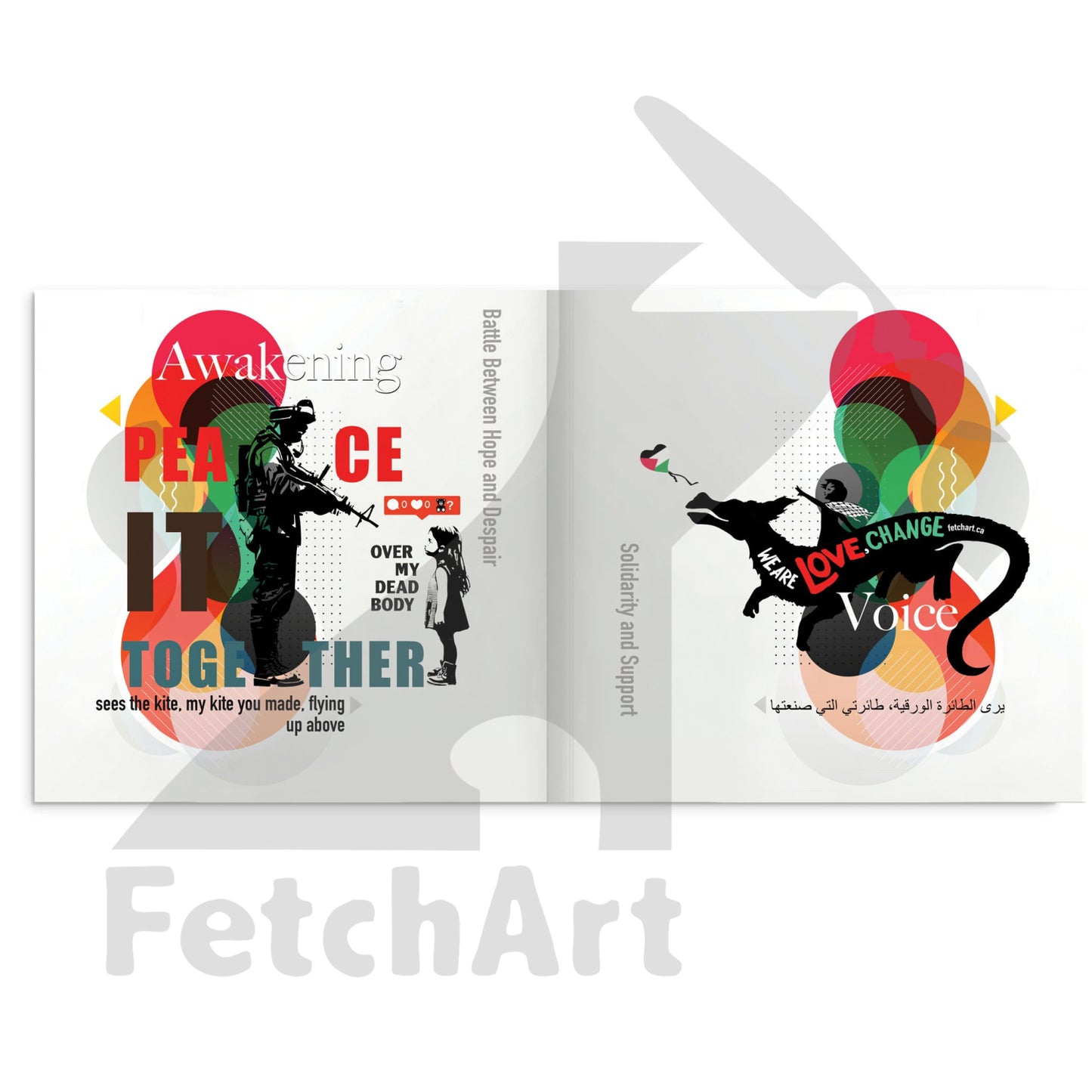 Hardcover Art Book From Fetch Art: Colours Of Resilience Print Material