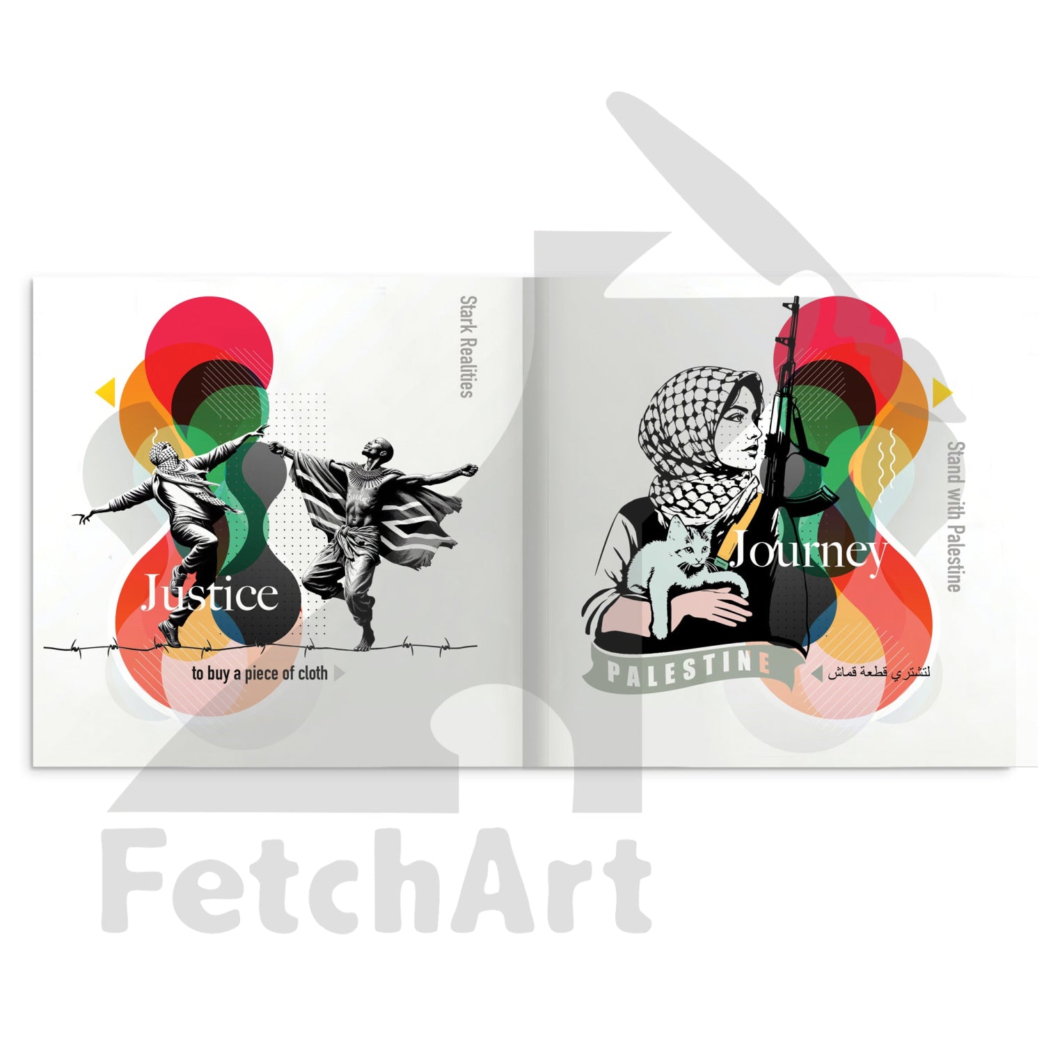 Hardcover Art Book From Fetch Art: Colours Of Resilience Print Material