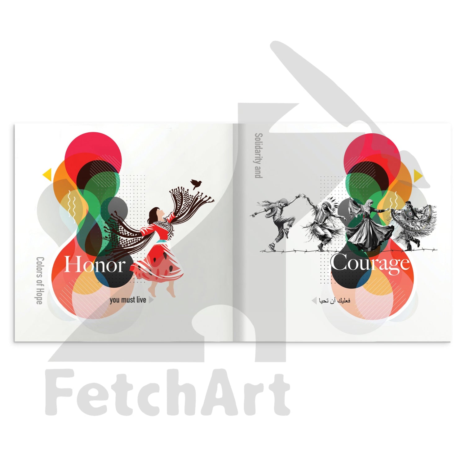 Hardcover Art Book From Fetch Art: Colours Of Resilience Print Material