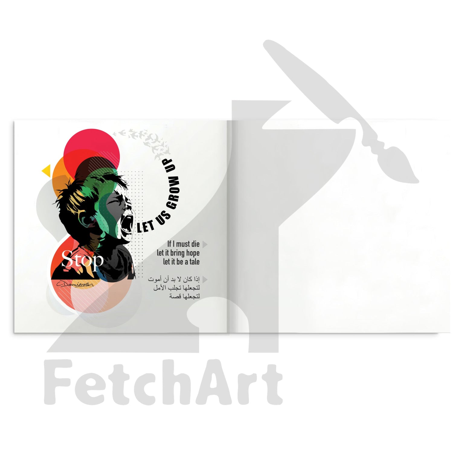 Hardcover Art Book From Fetch Art: Colours Of Resilience Print Material