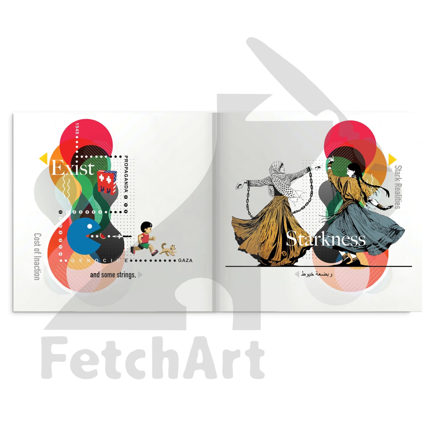 Hardcover Art Book From Fetch Art: Colours Of Resilience Print Material